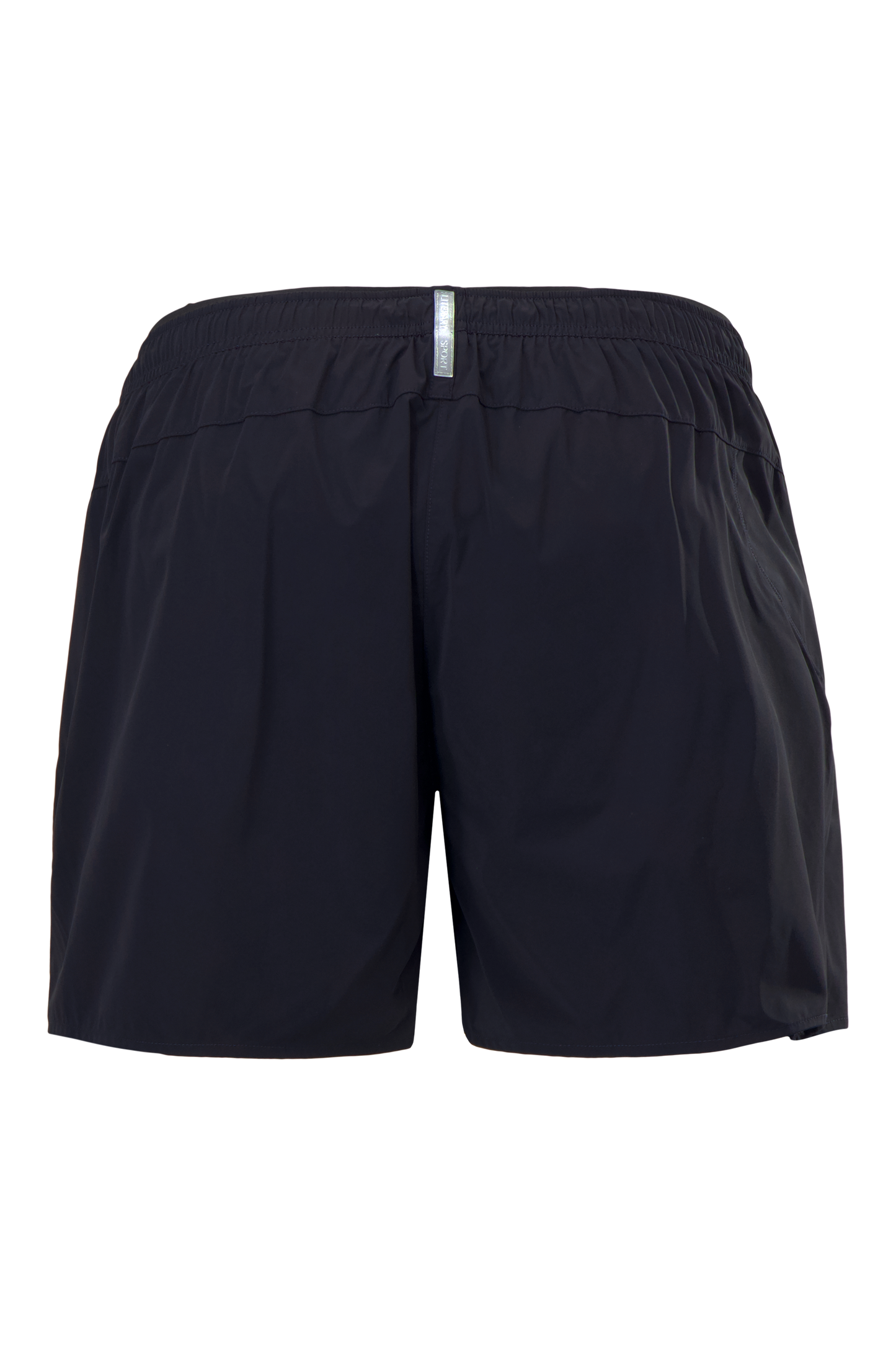Literary Sport - Marcus Mens Running Short with Brief - Night Dark Navy - Back