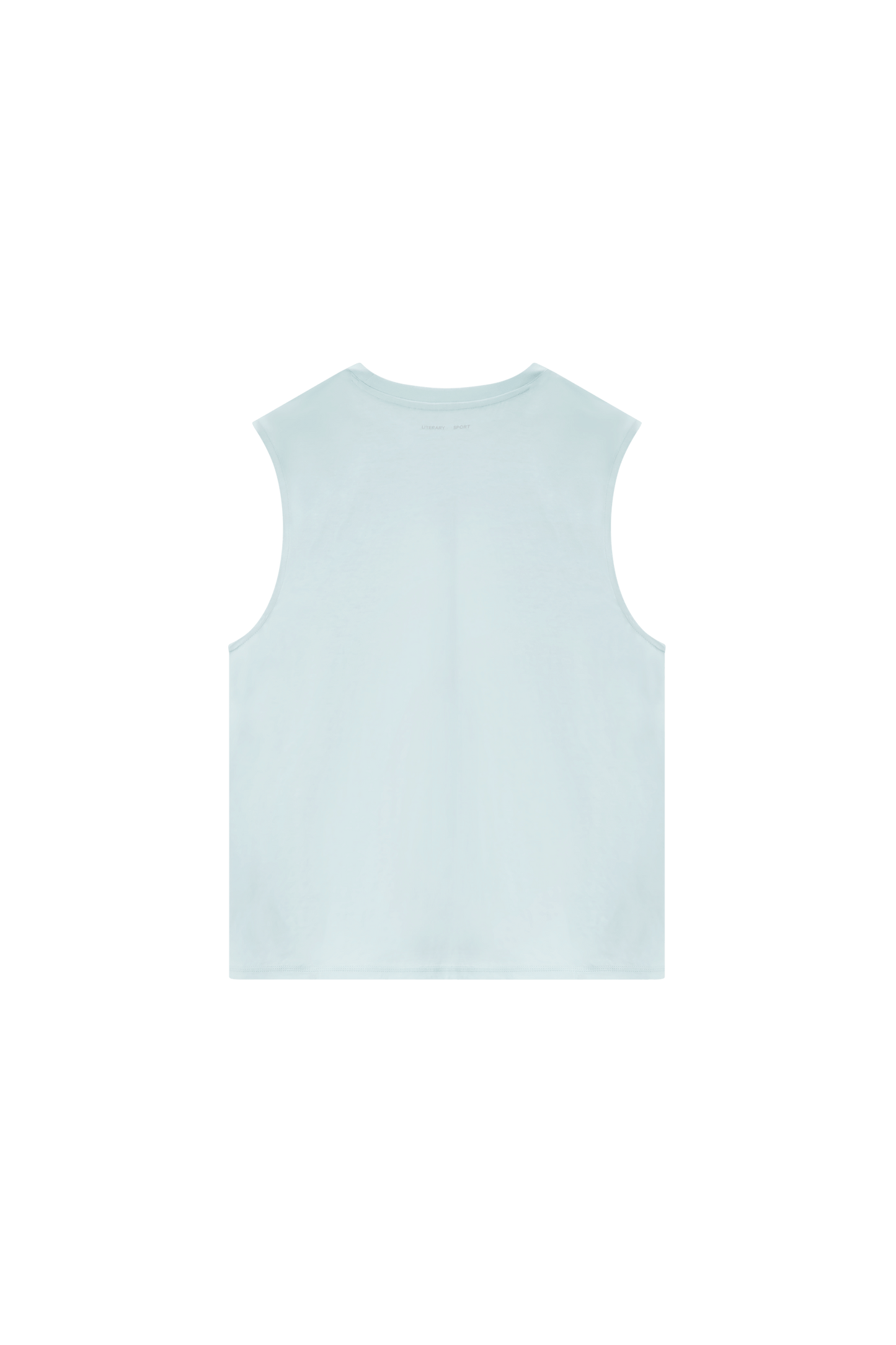 Literary Sport | Lorca Mens Sleeveless Running T-Shirt - Mist Light Blue