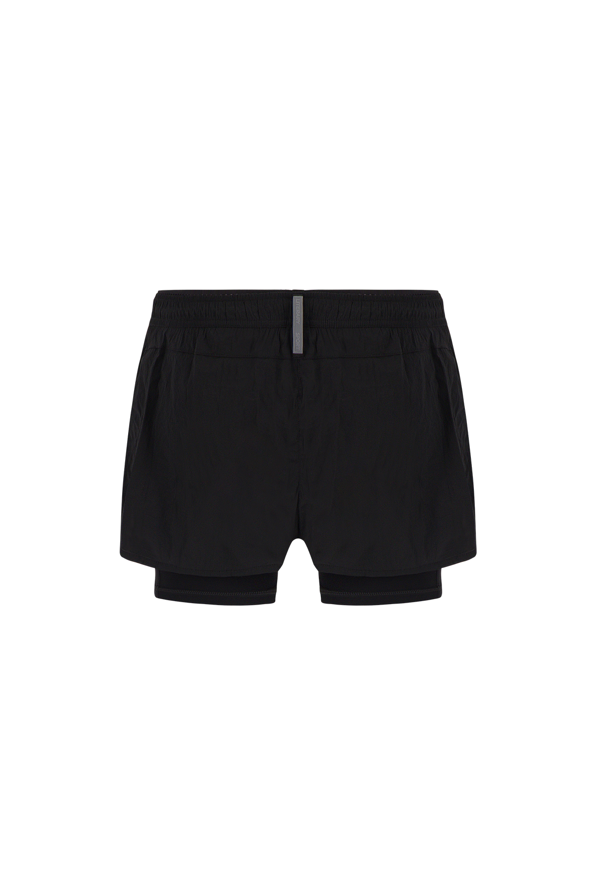 Literary Sport - Womens Joni Running Short with Black Brief - Black