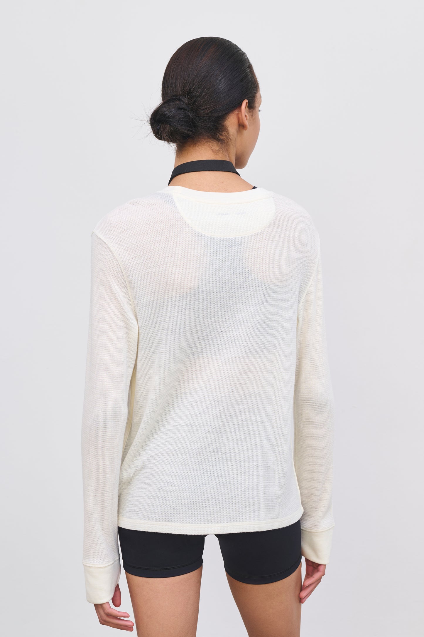 Literary Sport - Marcel Womens Merino Wool Long Sleeve T-Shirt - Bone