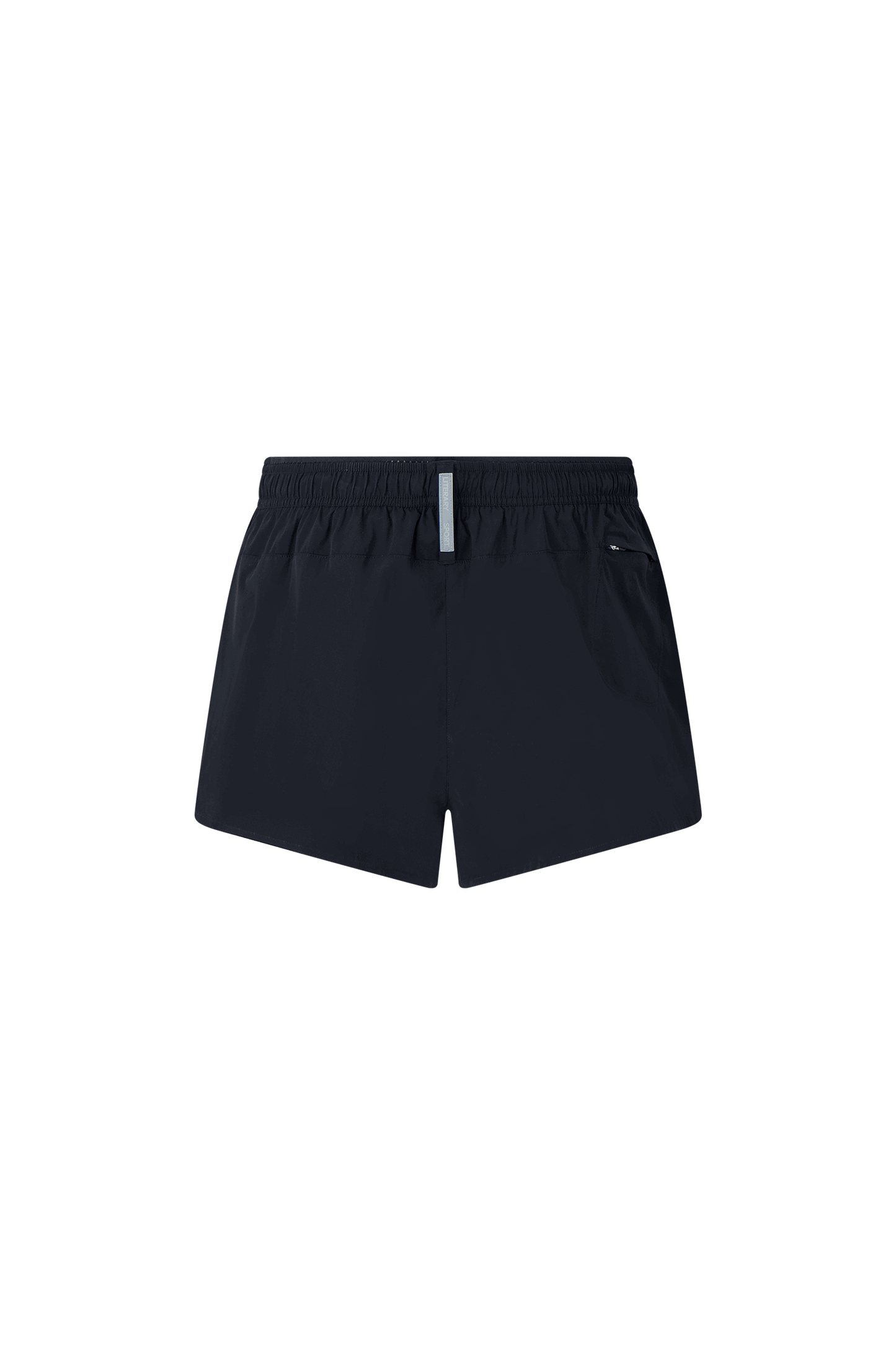 Literary Sport - Mens Morrison Run Short with Brief in Forma - Black