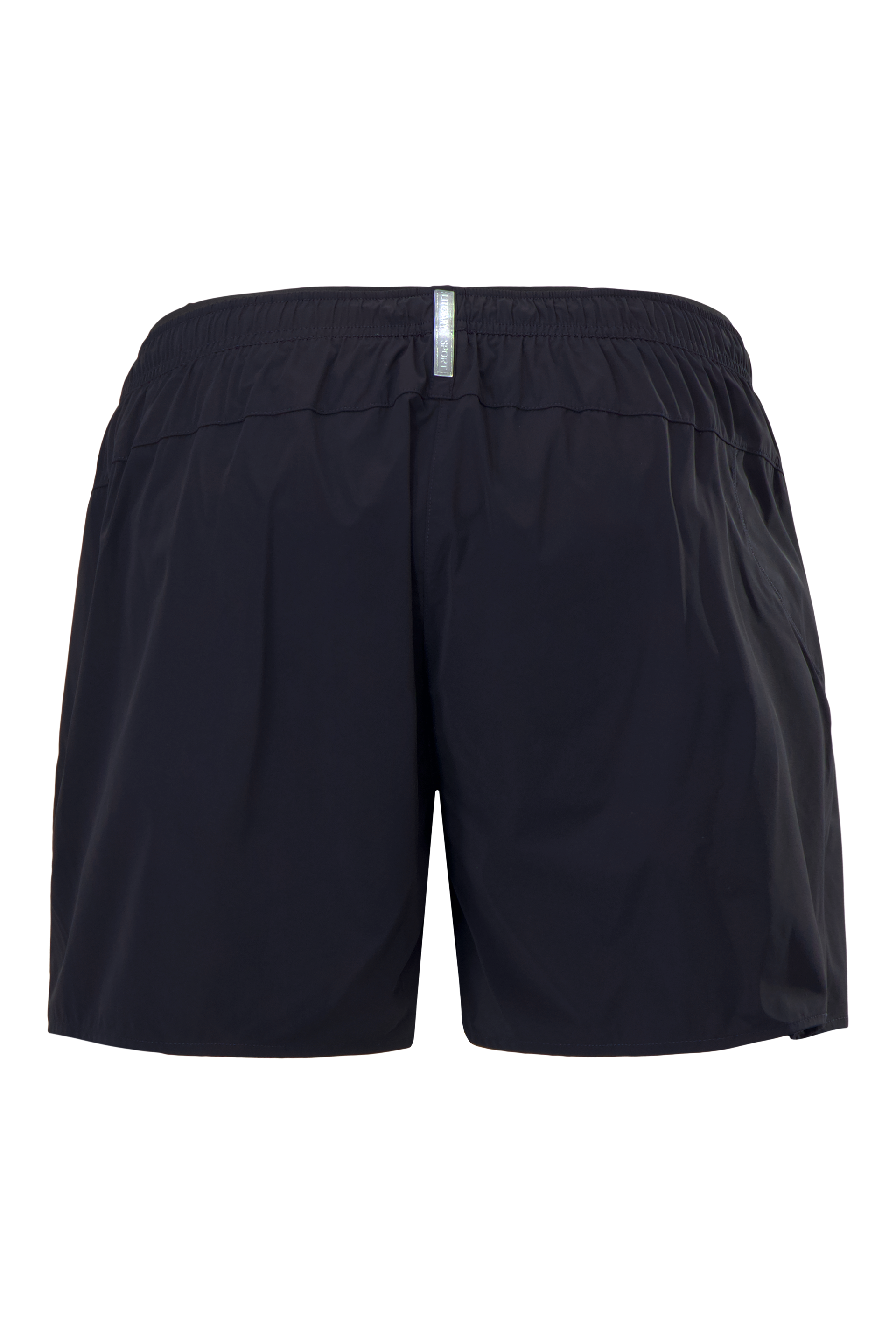 Literary Sport - Marcus Mens Running Short with Brief - Night Dark Navy - Back