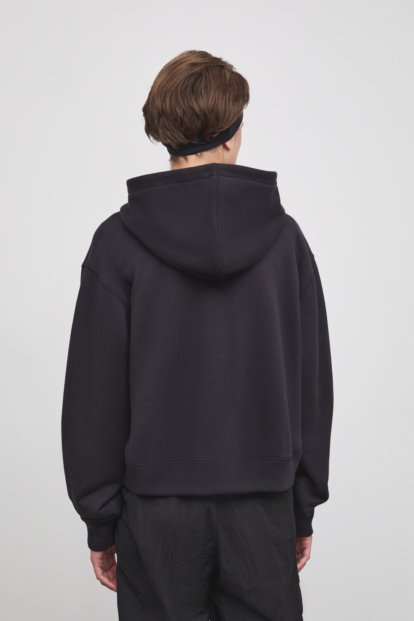 Literary Sport | Alice Womens Zip-Up Hoodie - Washed Black - Back