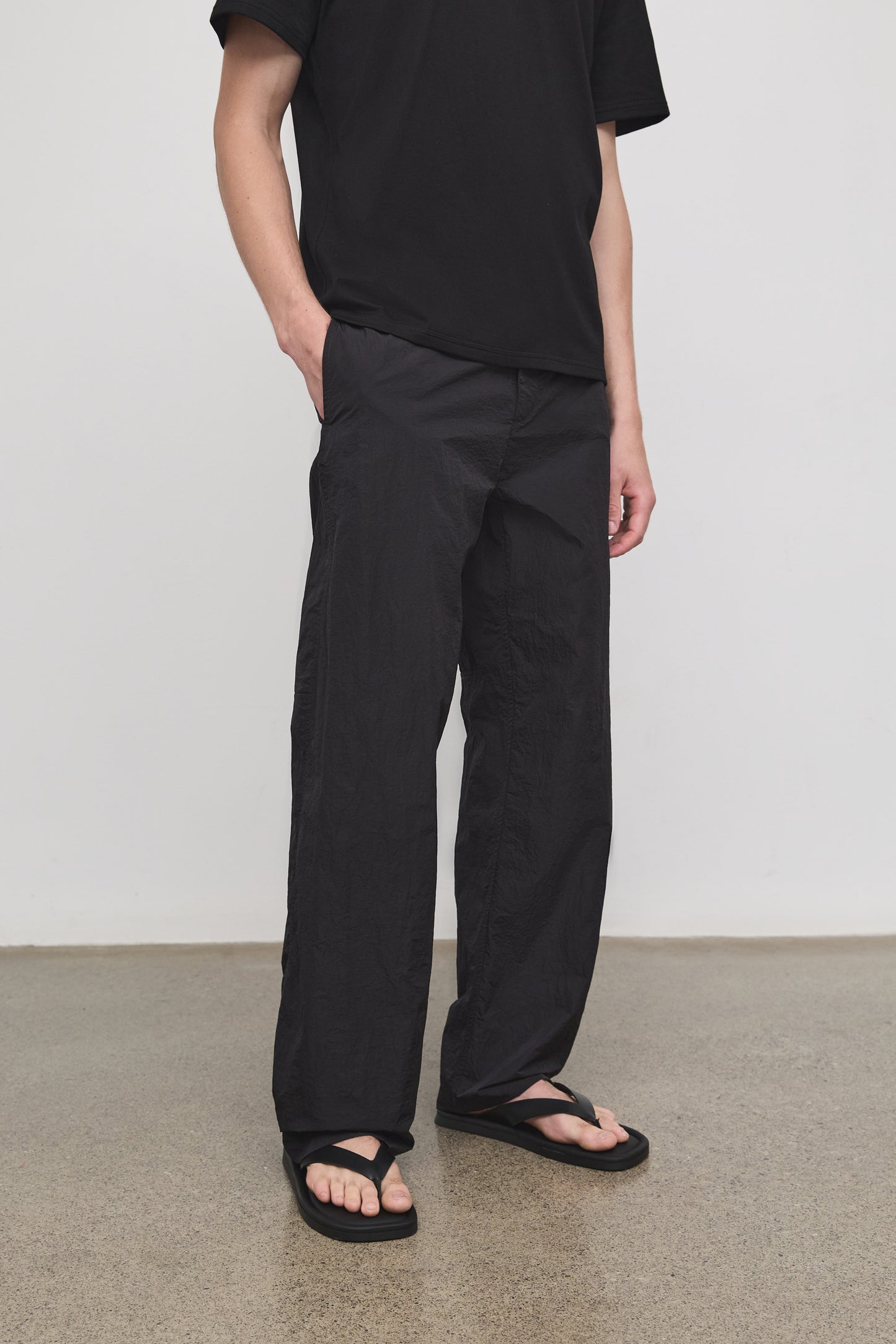 Literary Sport - Austin Mens Pant - Black - Front Close Up