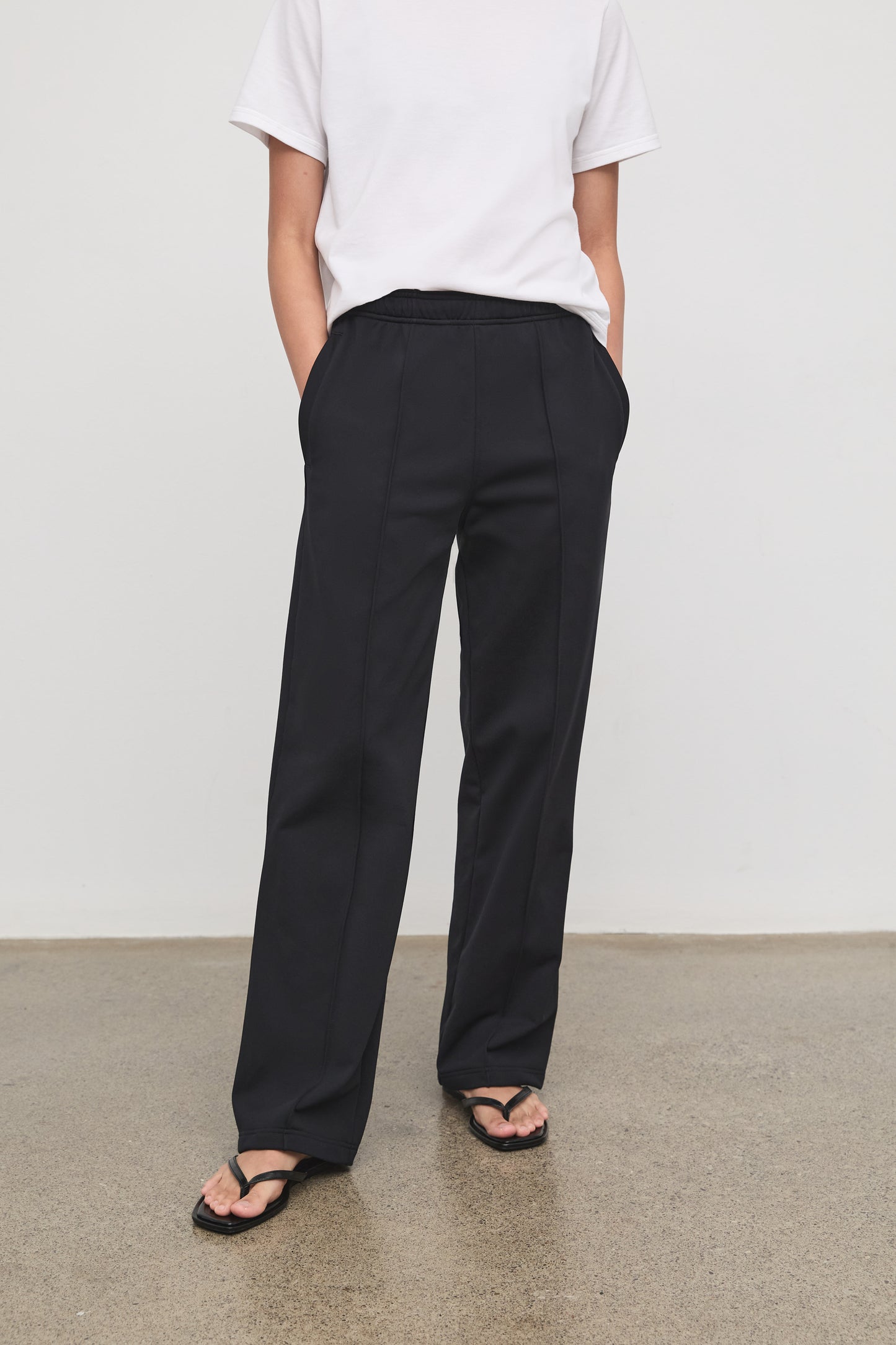 Literary Sport - Emi Womens Track Pant - Black - Front