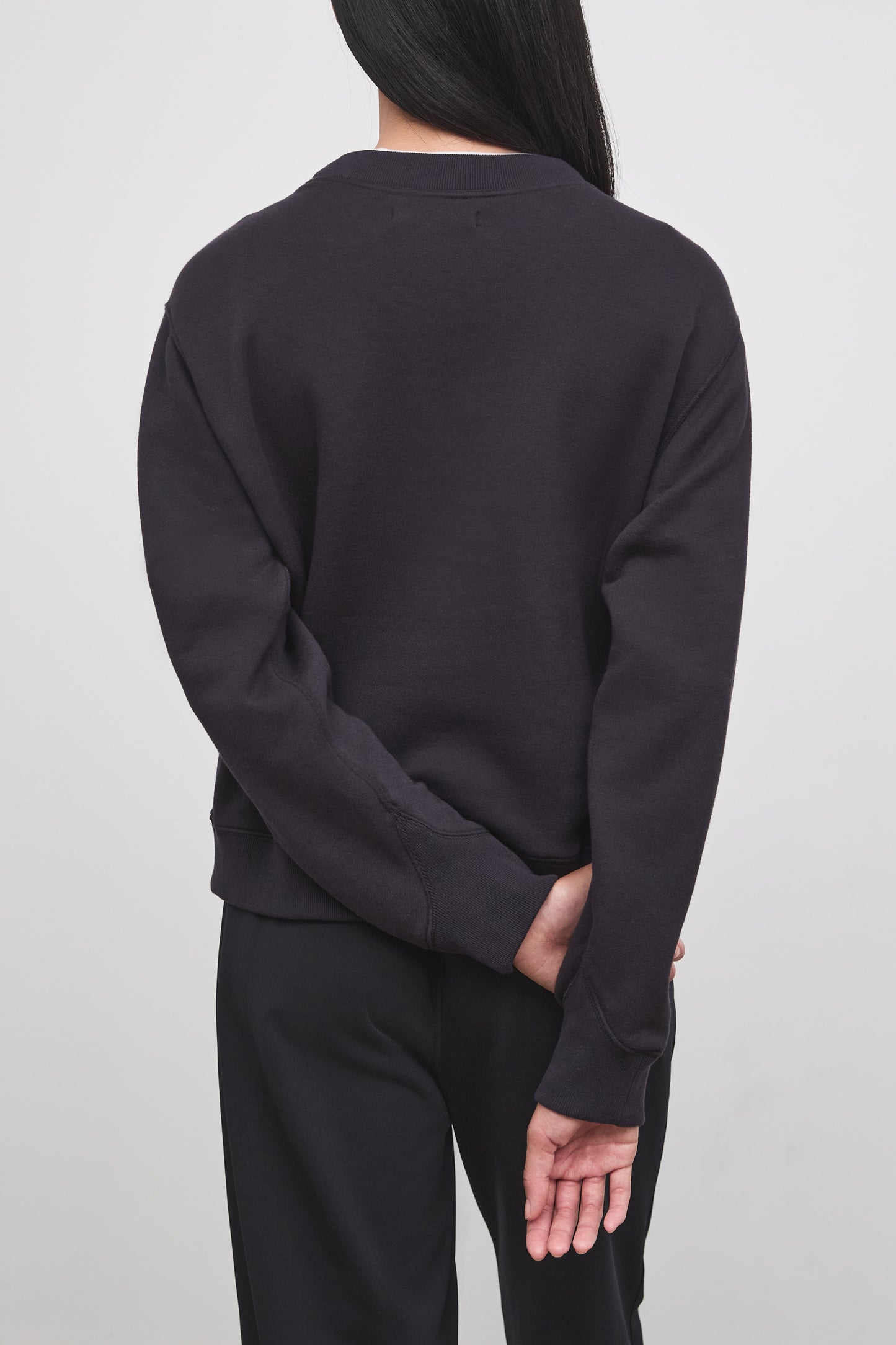 Literary Sport - Howe Womens  Crewenck Sweatshirt - Washed Black - Back