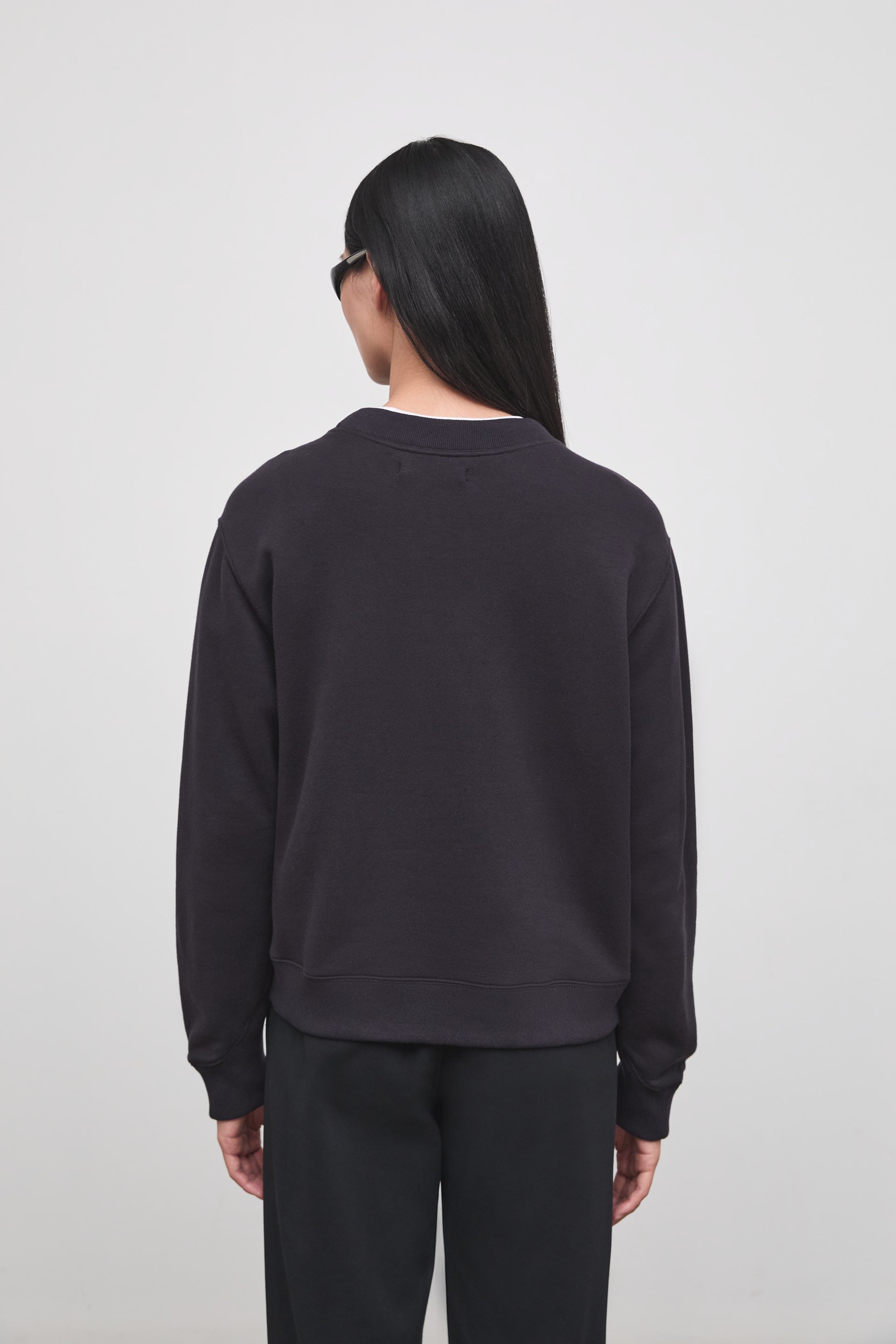 Literary Sport - Howe Womens  Crewenck Sweatshirt - Washed Black - Back