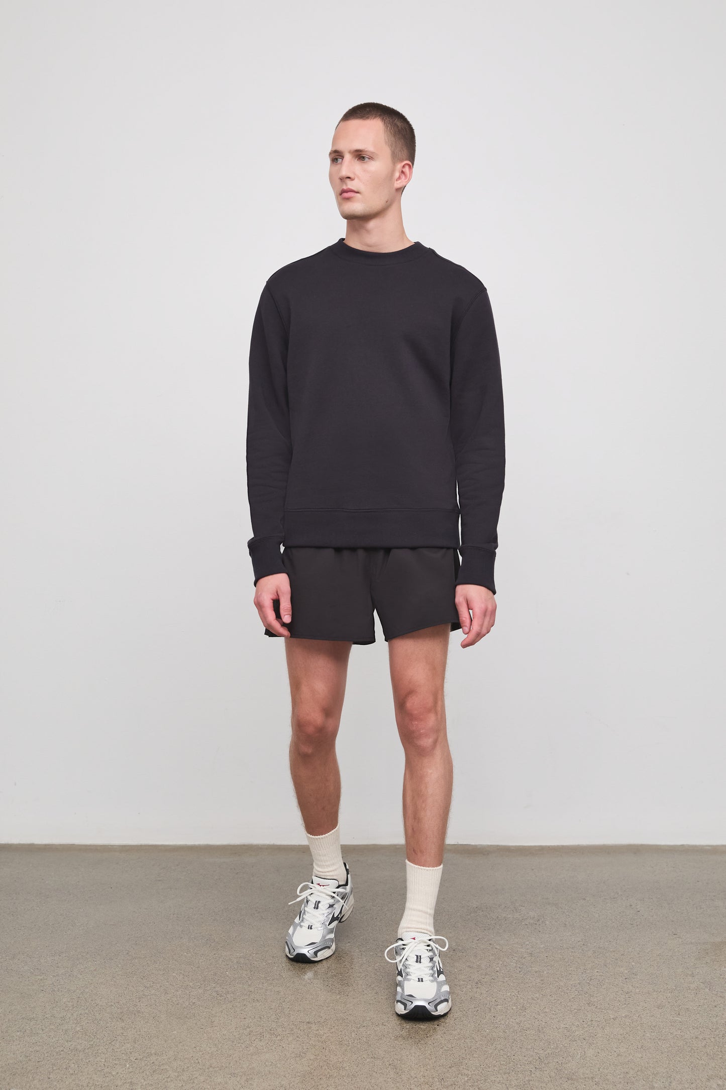 Literary Sport - Mens Paz Crewneck Sweatshirt - Washed Black - Front