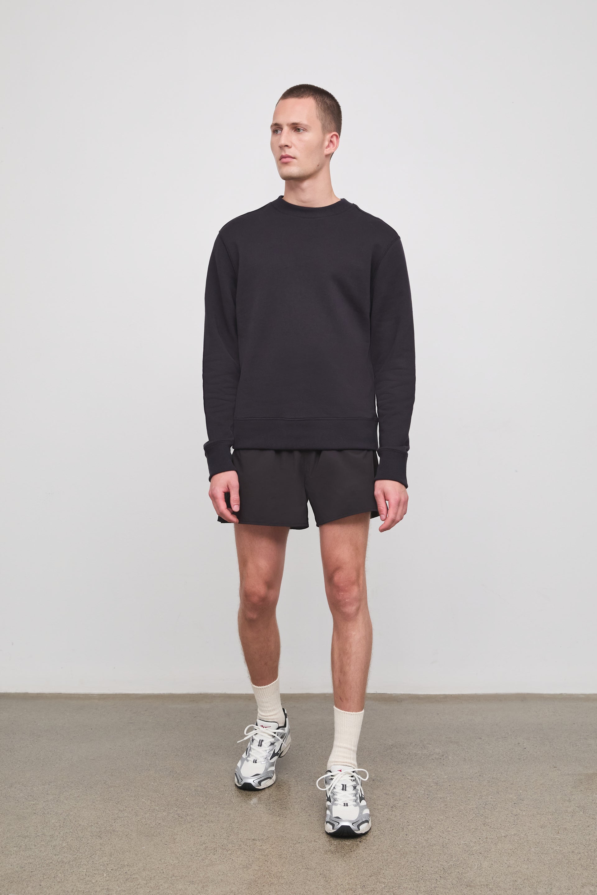 Literary Sport - Mens Paz Crewneck Sweatshirt - Washed Black - Front