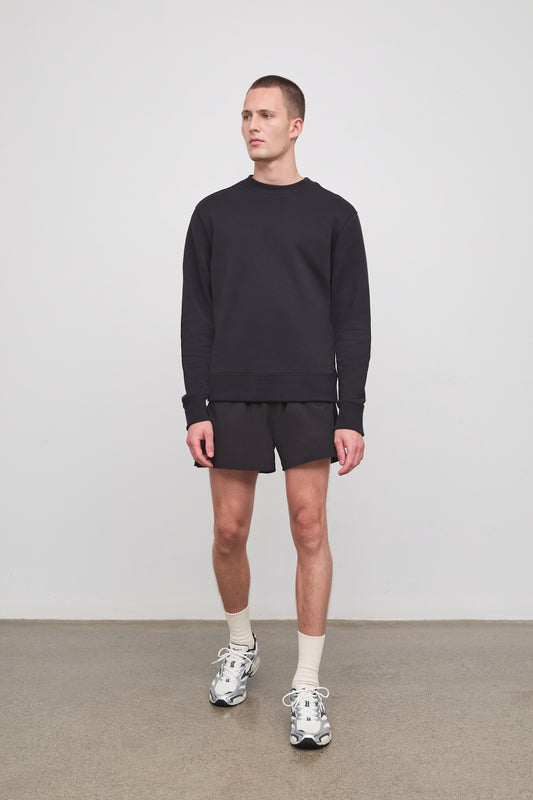 Literary Sport - Mens Paz Crewneck Sweatshirt - Washed Black - Front
