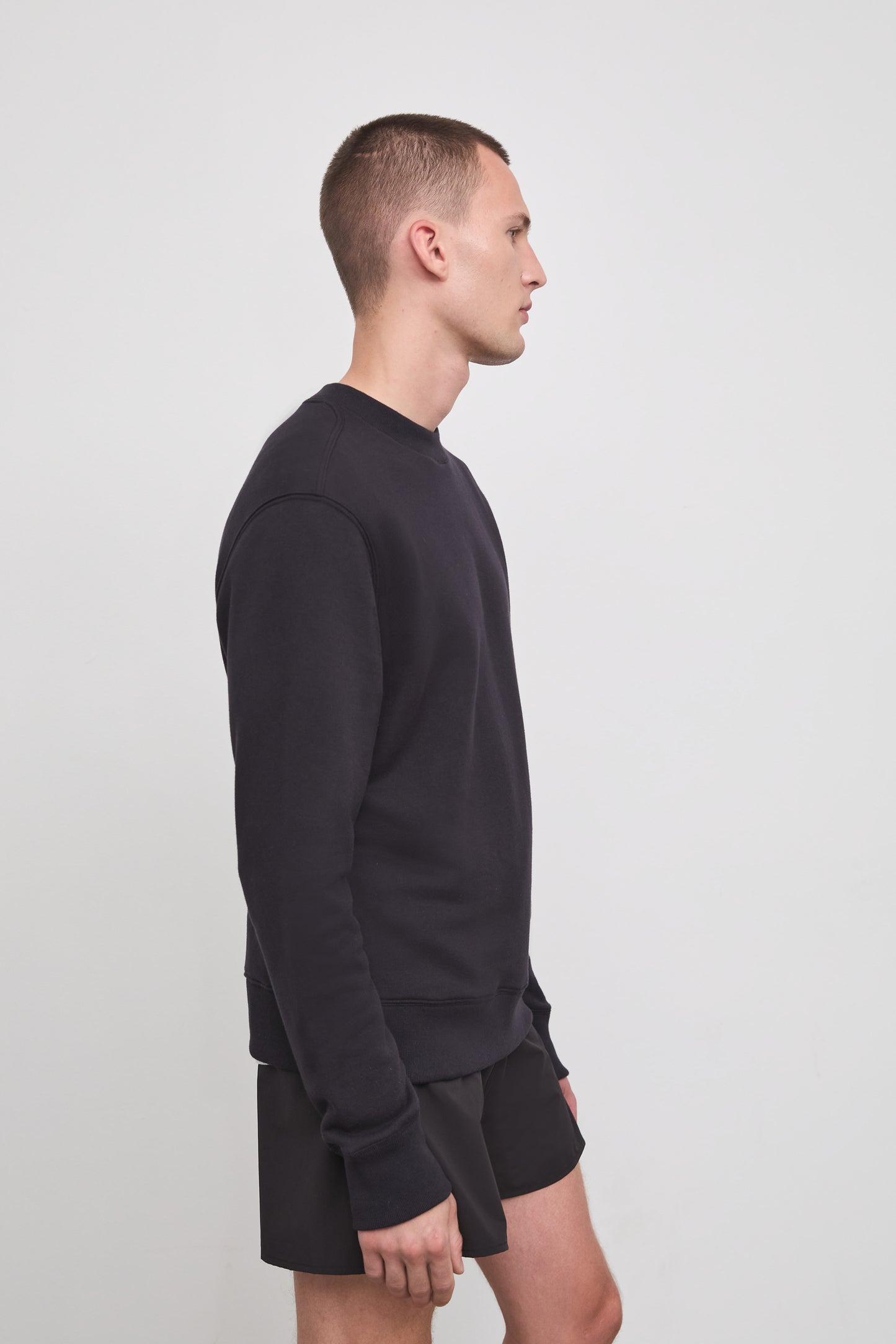 Literary Sport - Mens Paz Crewneck Sweatshirt - Washed Black - Side