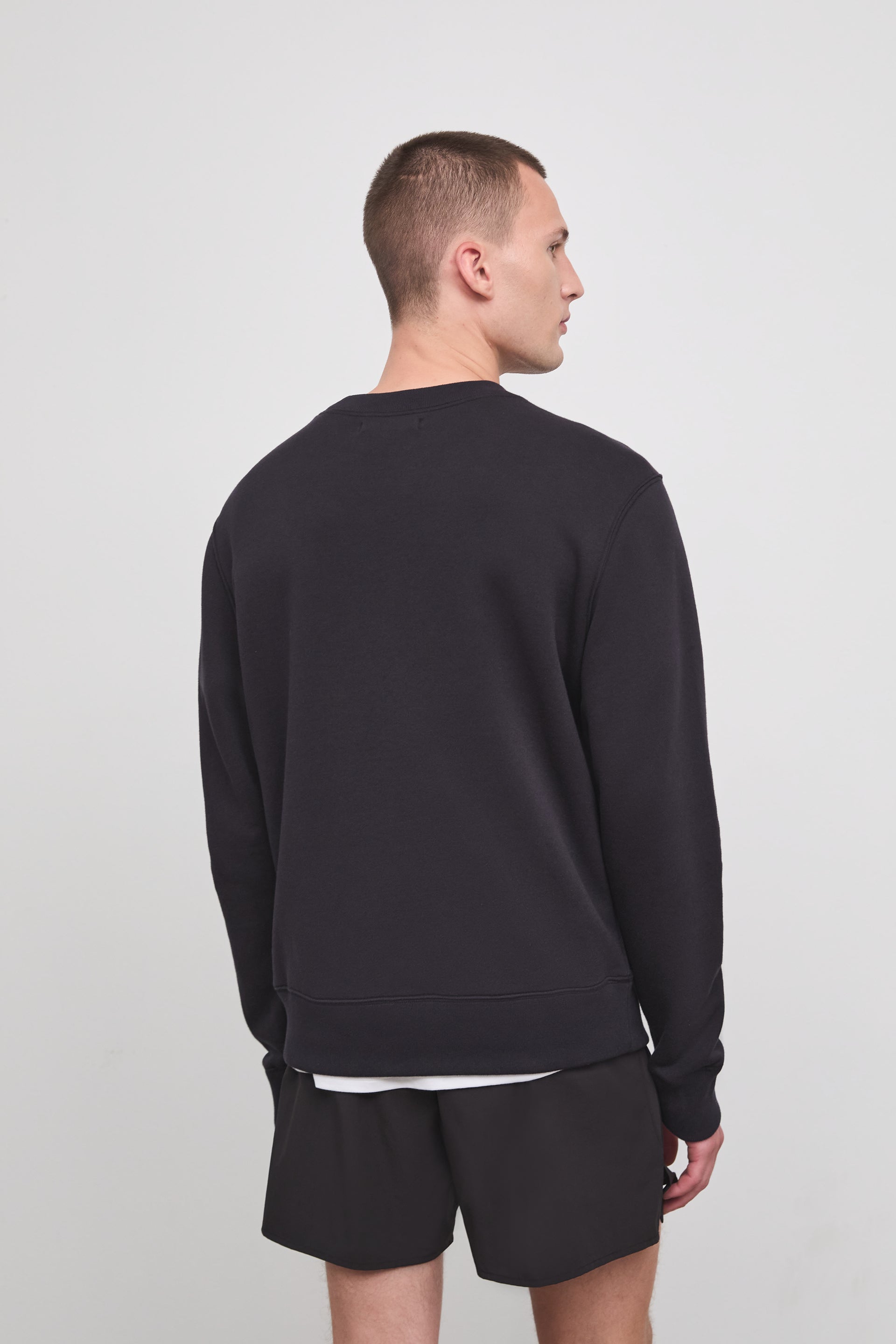 Literary Sport - Mens Paz Crewneck Sweatshirt - Washed Black - Back