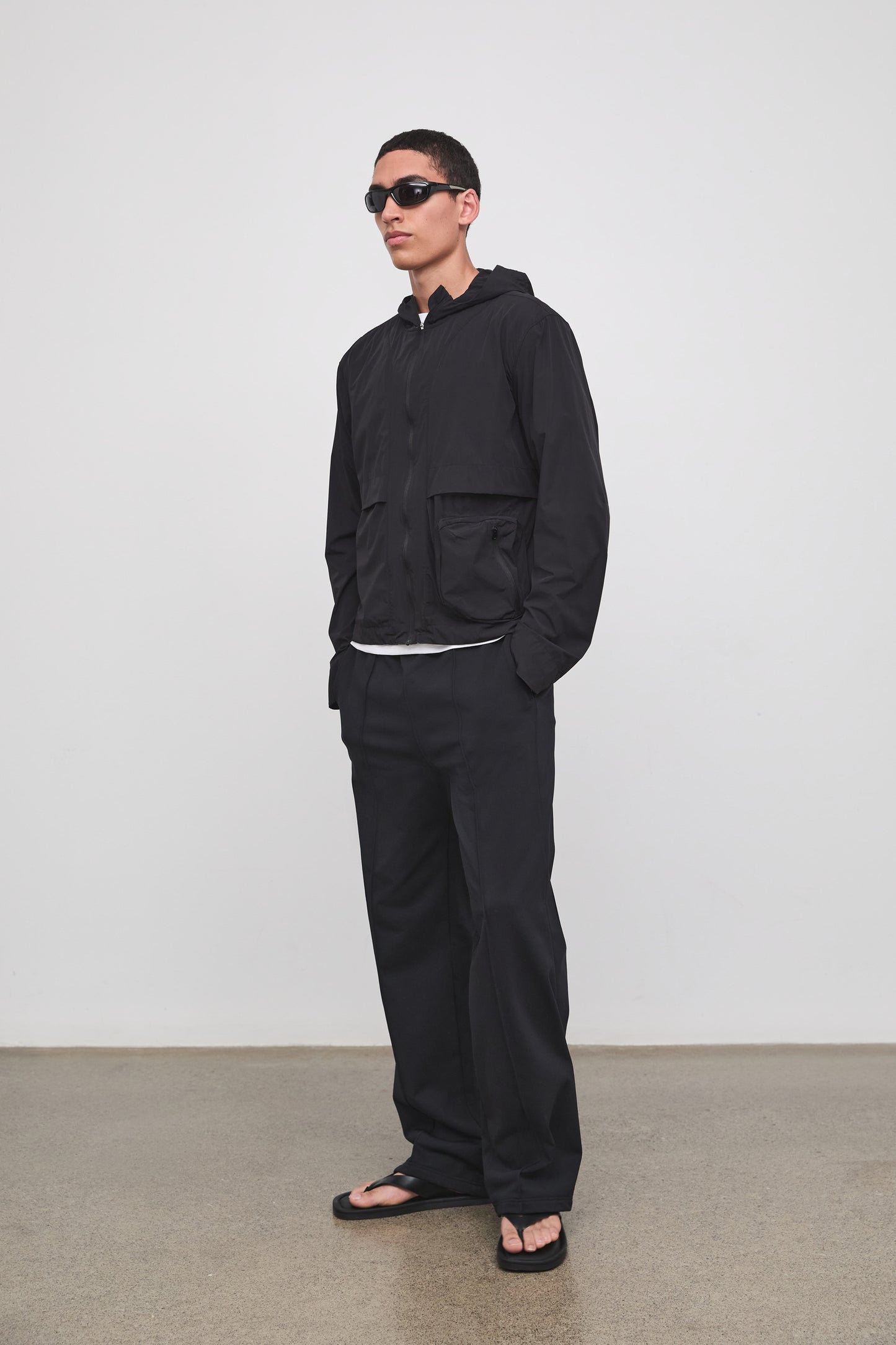 Literary Sport - Wole Mens Track Pant - Black - Front