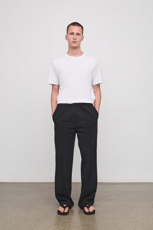 Literary Sport - Wole Mens Track Pant - Black - Front