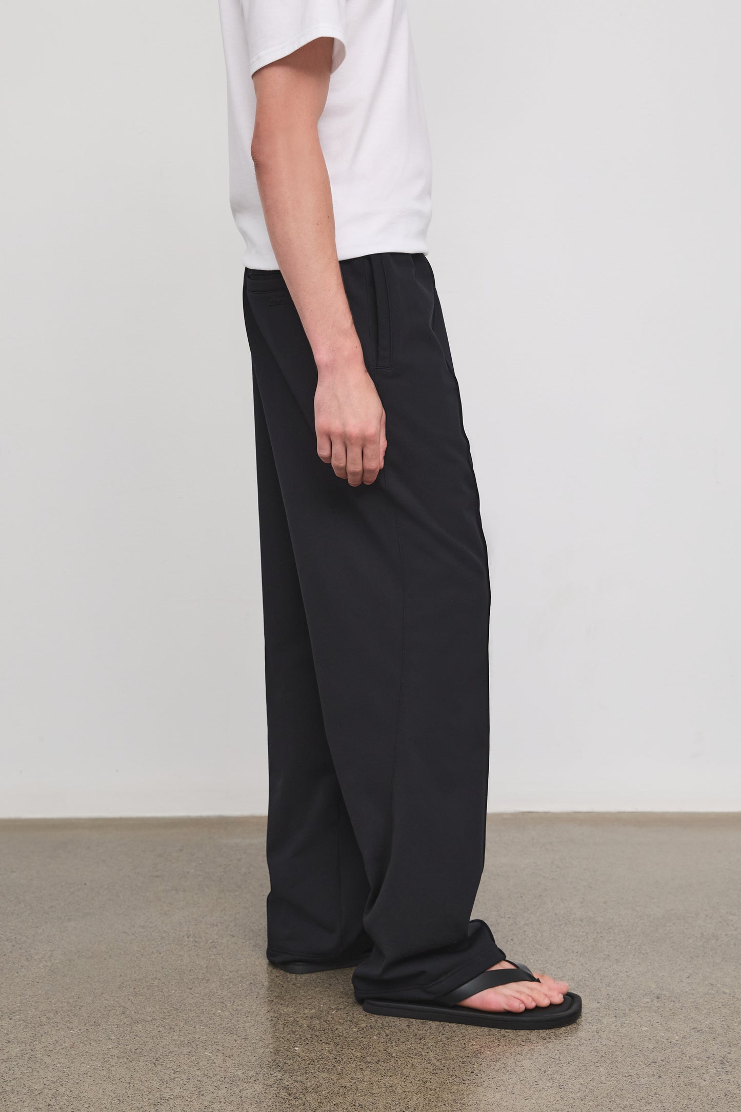 Literary Sport - Wole Mens Track Pant - Black - Side