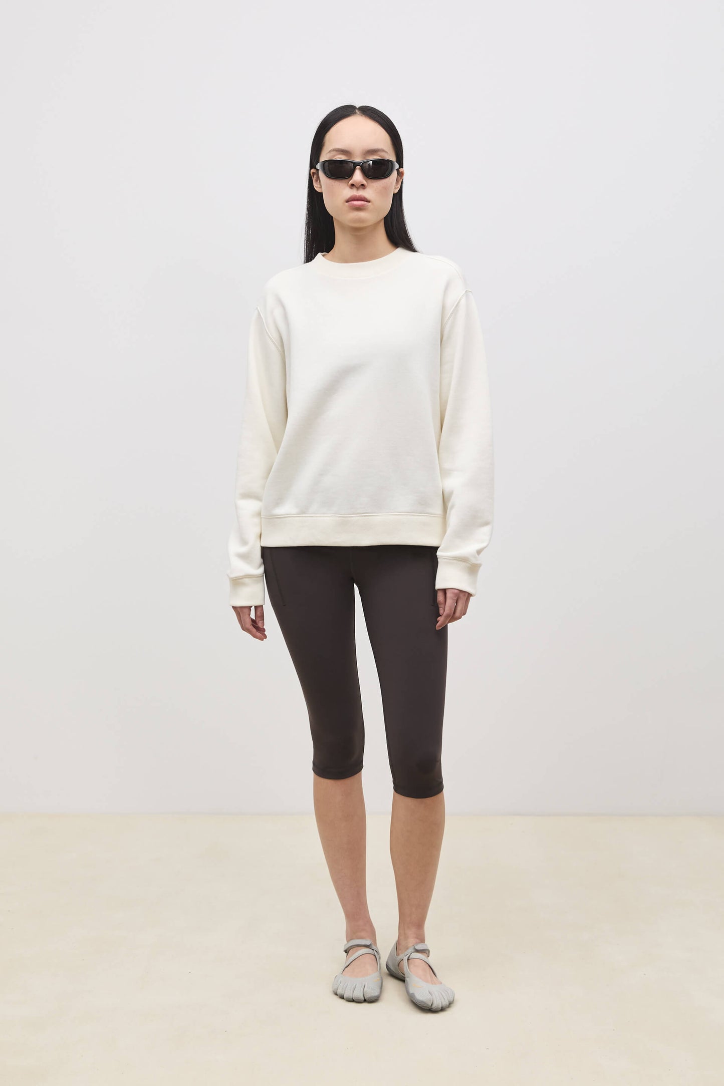 Literary Sport - Howe Womens  Crewneck Sweatshirt - Natural White