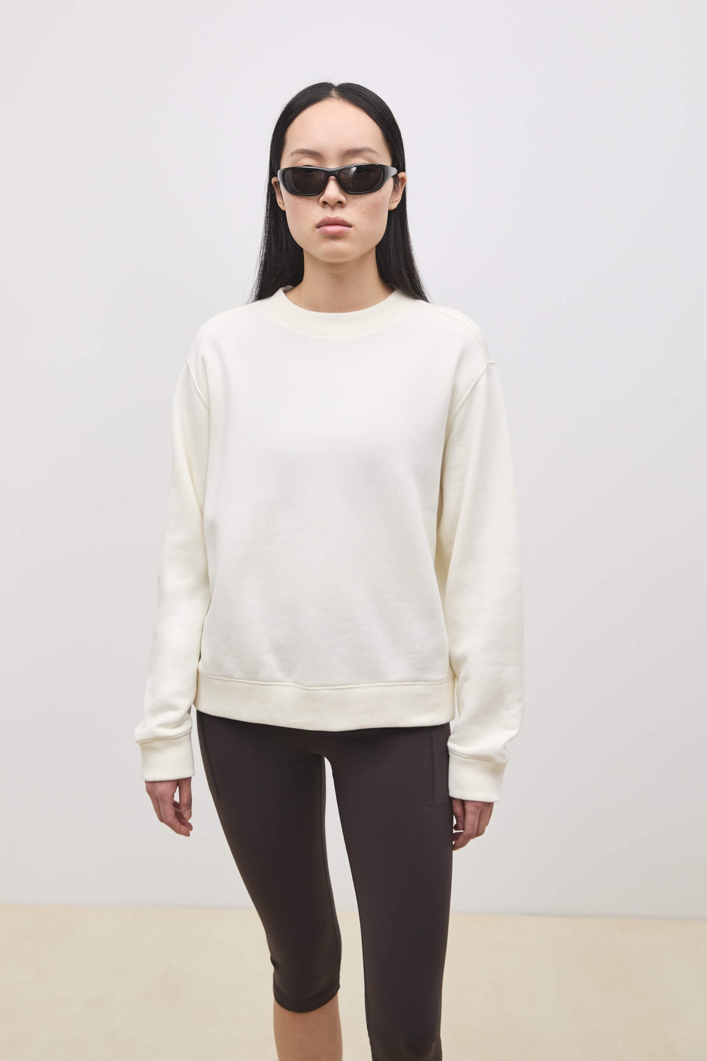 Literary Sport - Howe Womens  Crewneck Sweatshirt - Natural White