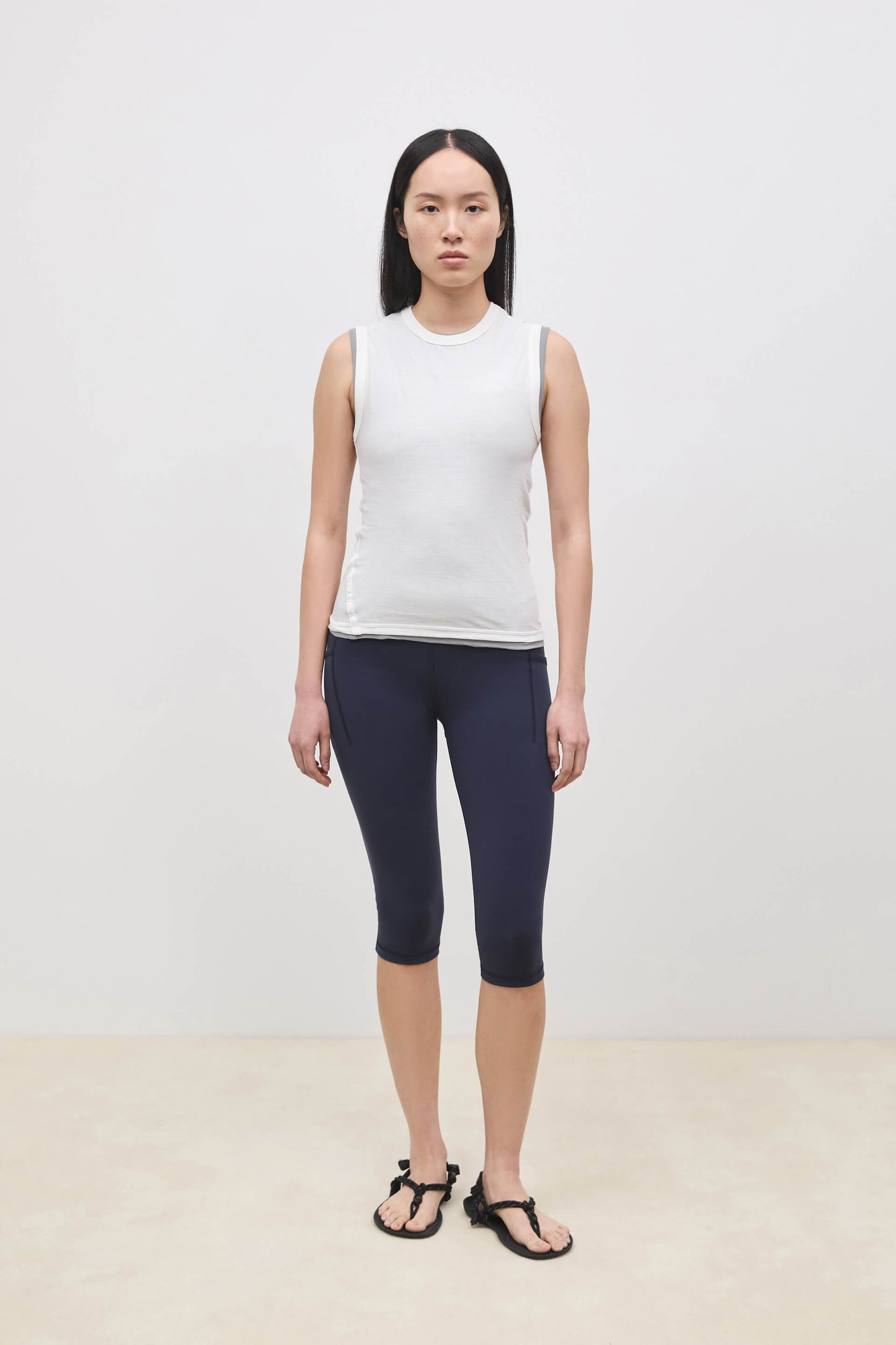 Literary Sport | Joan Womens Twist Fitted Tank Top - White