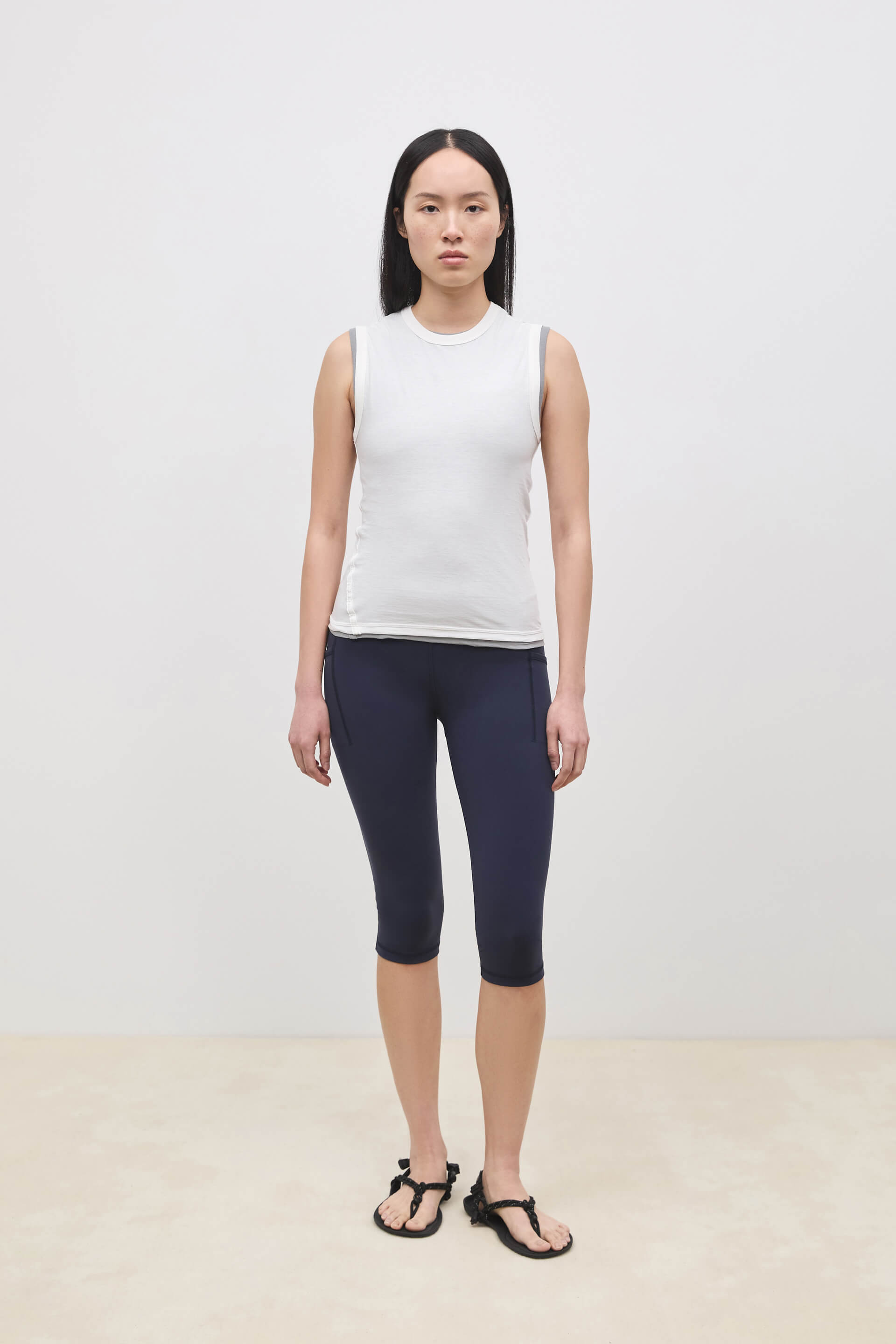 Literary Sport | Joan Womens Twist Fitted Tank Top - White