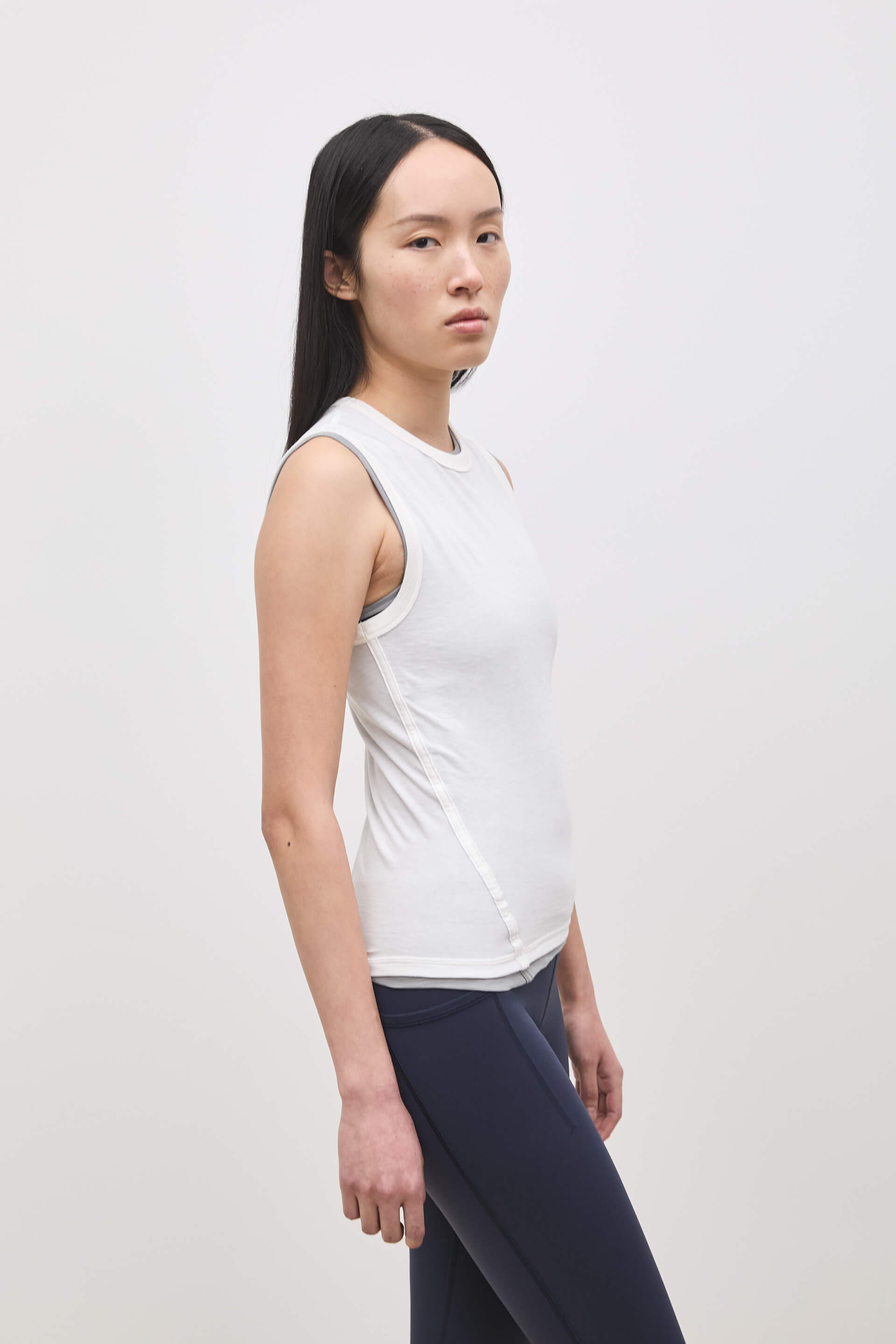 Literary Sport | Joan Womens Twist Fitted Tank Top - White