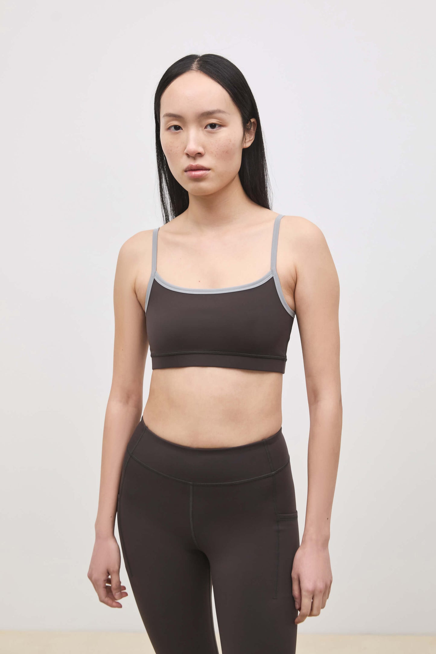 Literary Sport | Nora Womens Low Impact Sports Bra - Ash