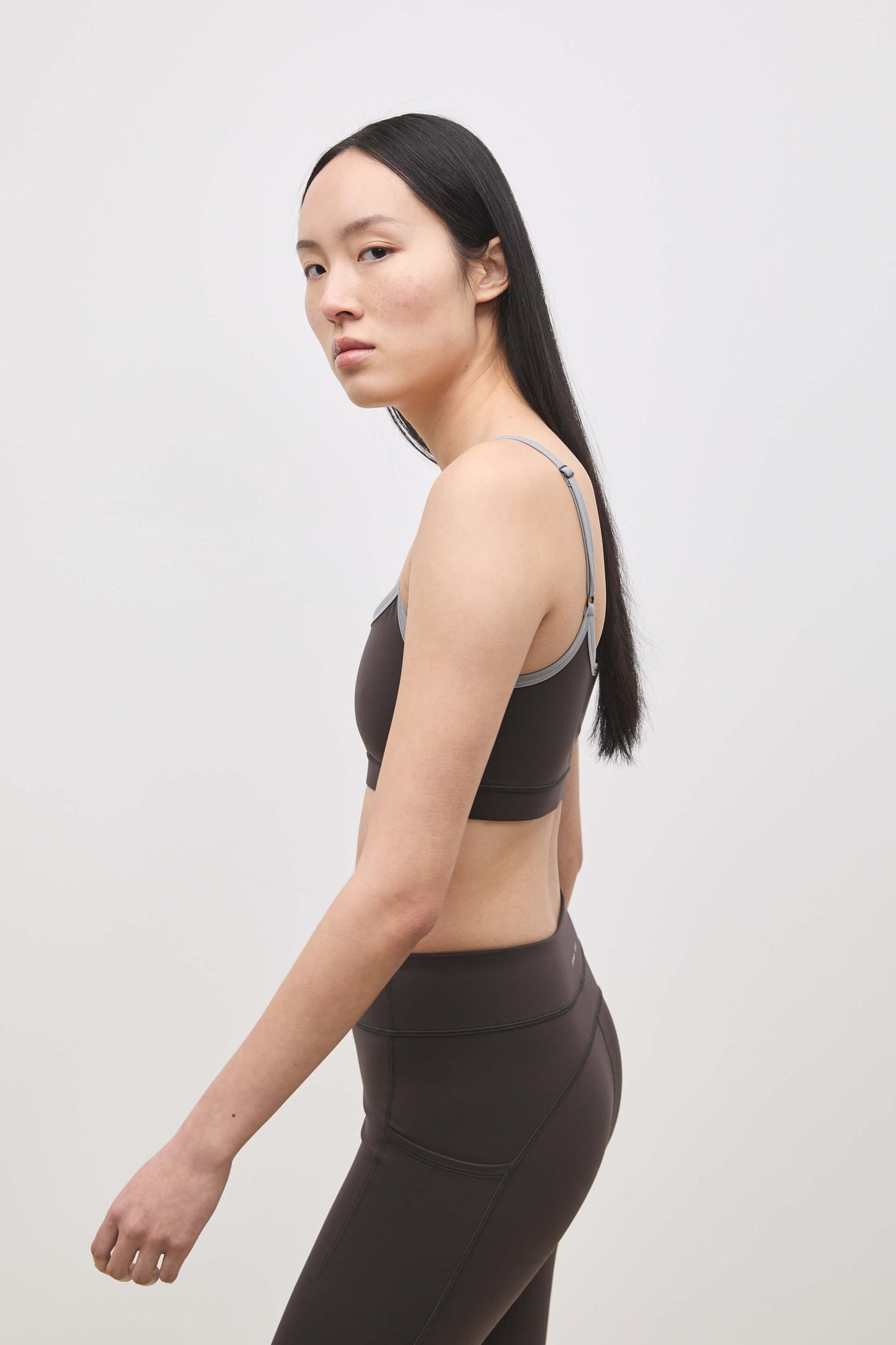 Literary Sport | Nora Womens Low Impact Sports Bra - Ash