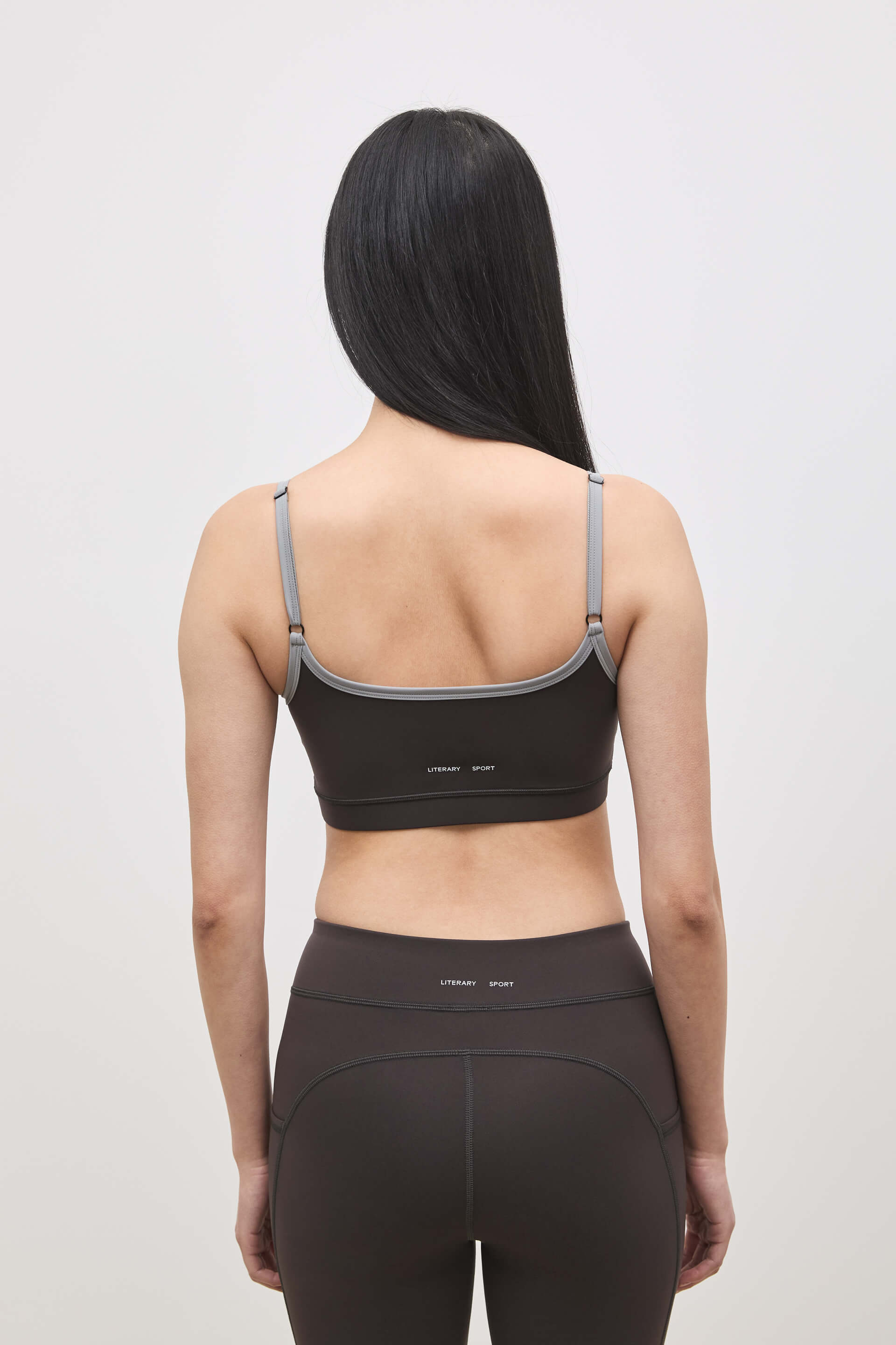 Literary Sport | Nora Womens Low Impact Sports Bra - Ash
