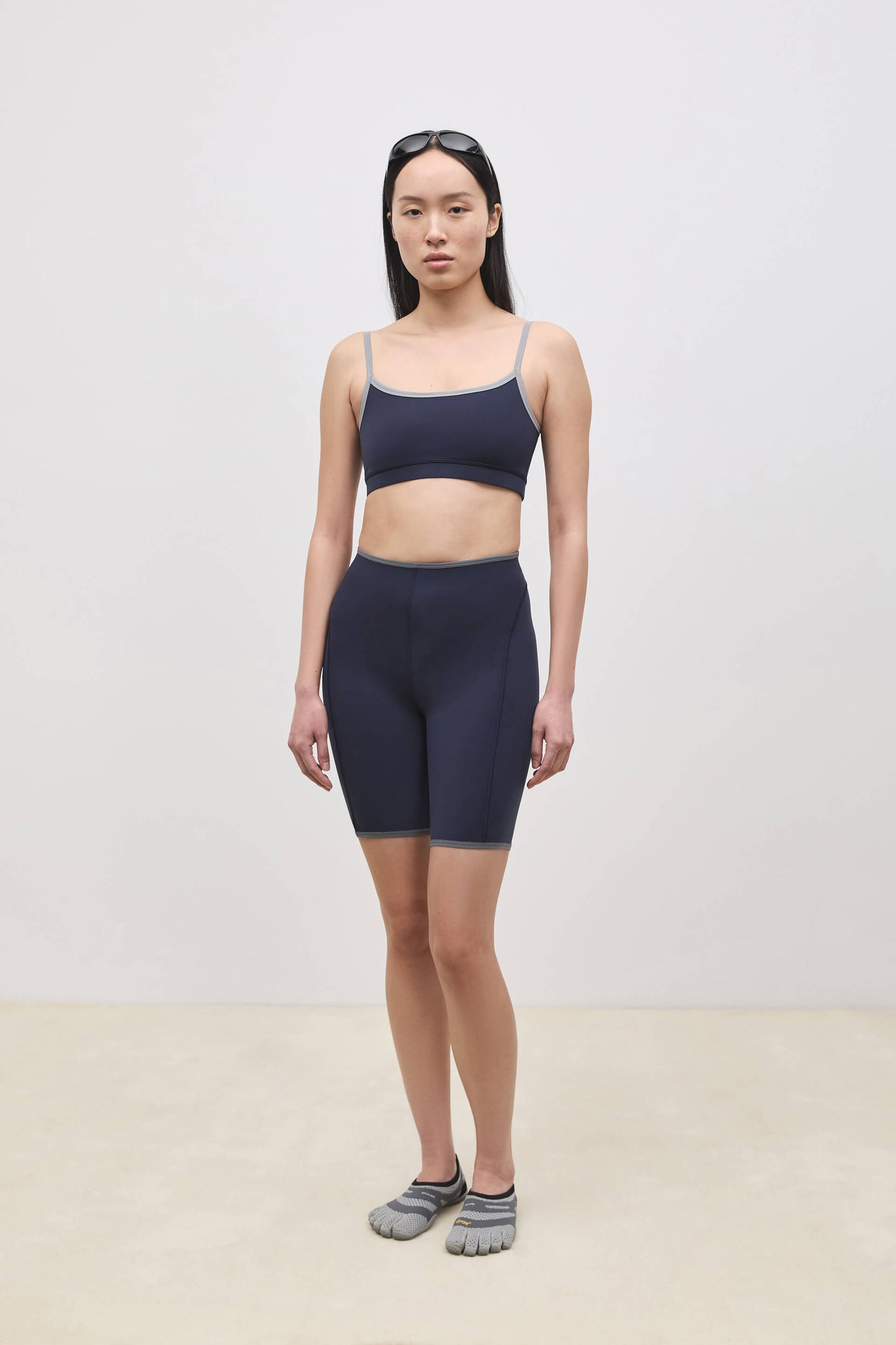 Literary Sport | Nora Womens Low Impact Sports Bra - Washed Navy