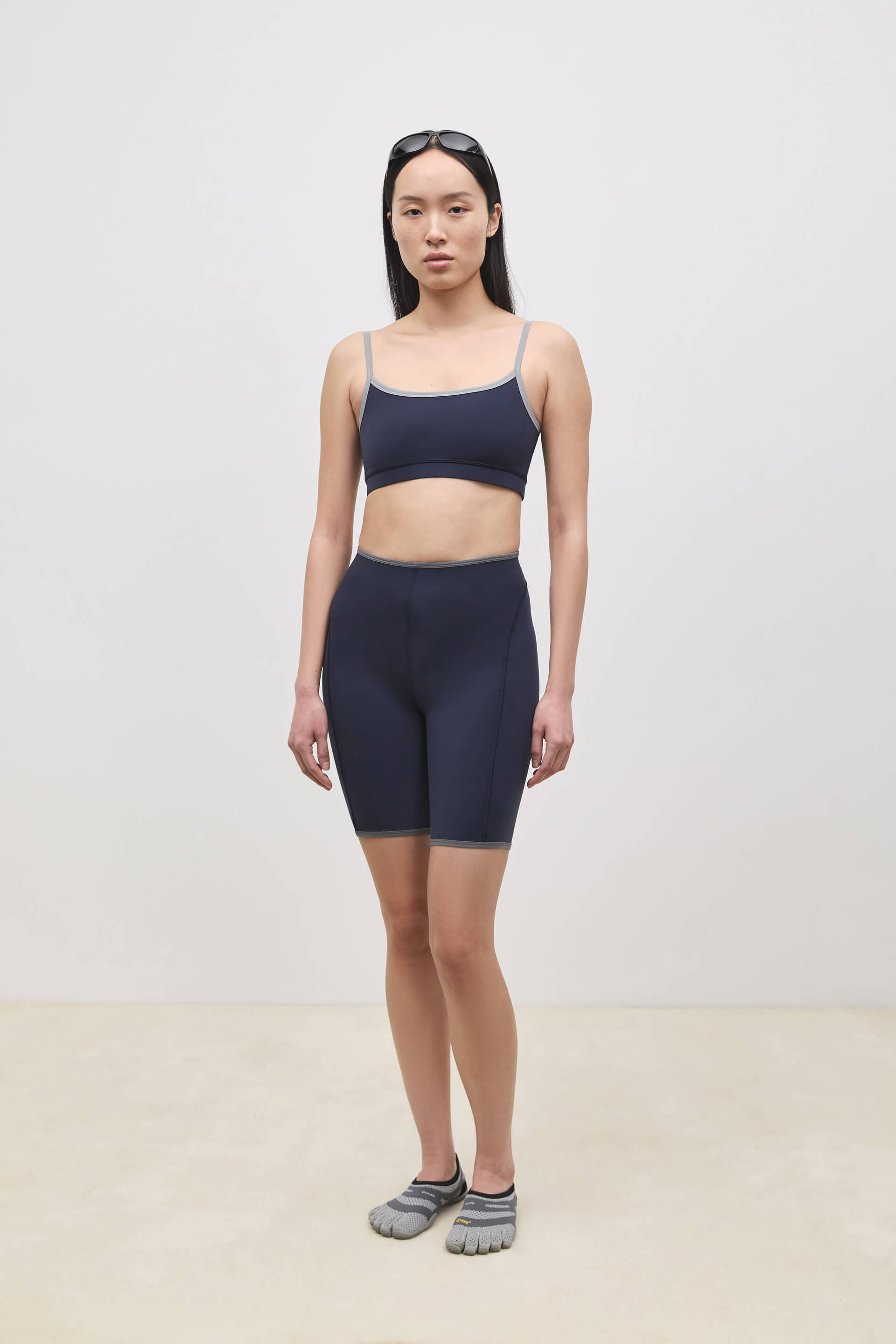 Literary Sport | Nora Womens Low Impact Sports Bra - Washed Navy