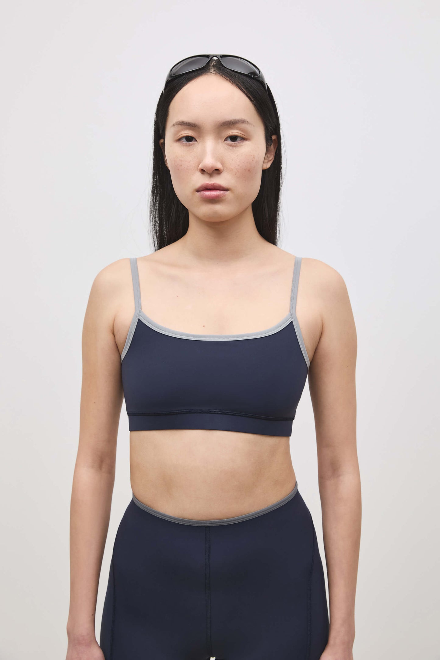 Literary Sport | Nora Womens Low Impact Sports Bra - Washed Navy