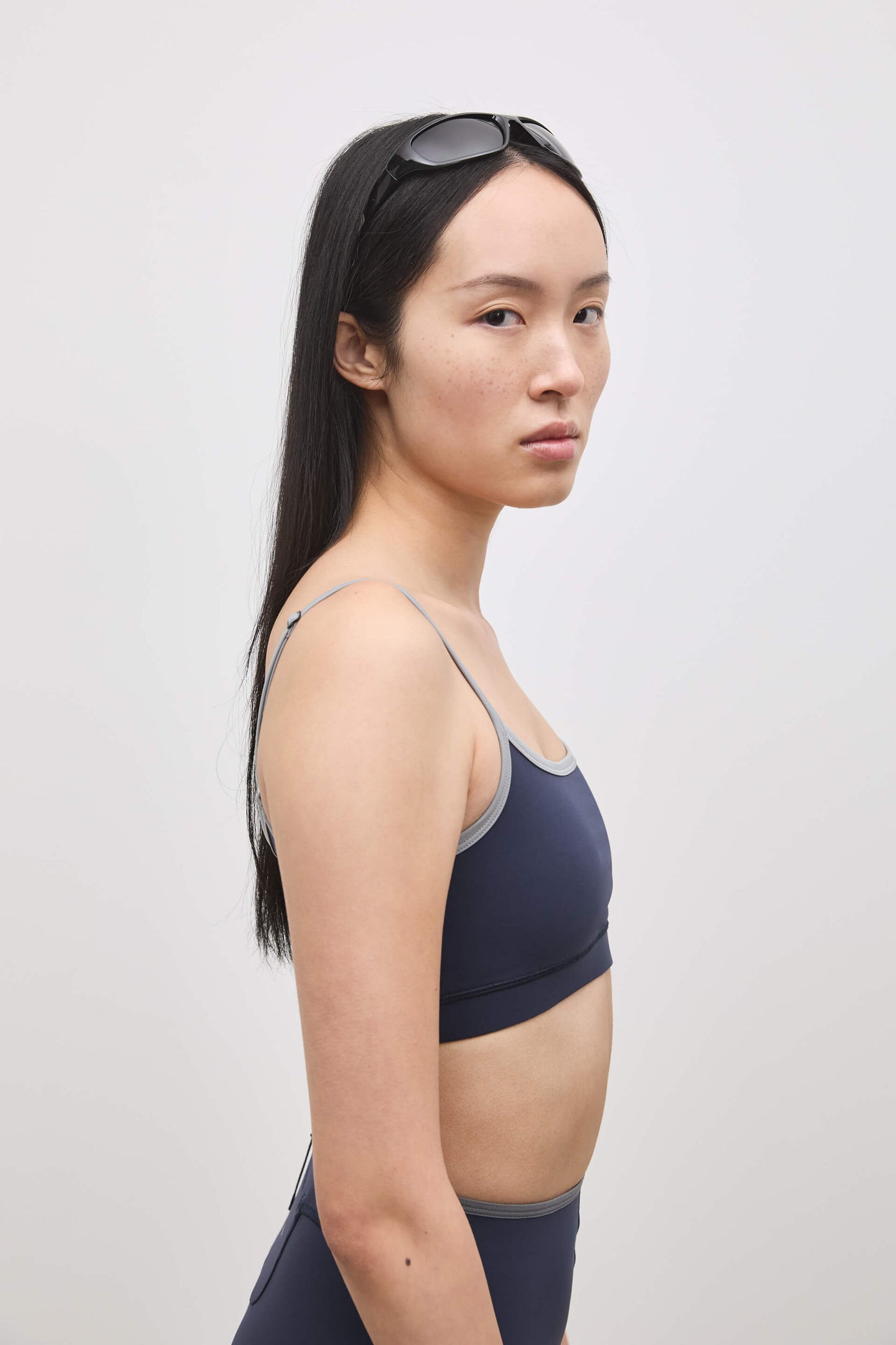 Literary Sport | Nora Womens Low Impact Sports Bra - Washed Navy