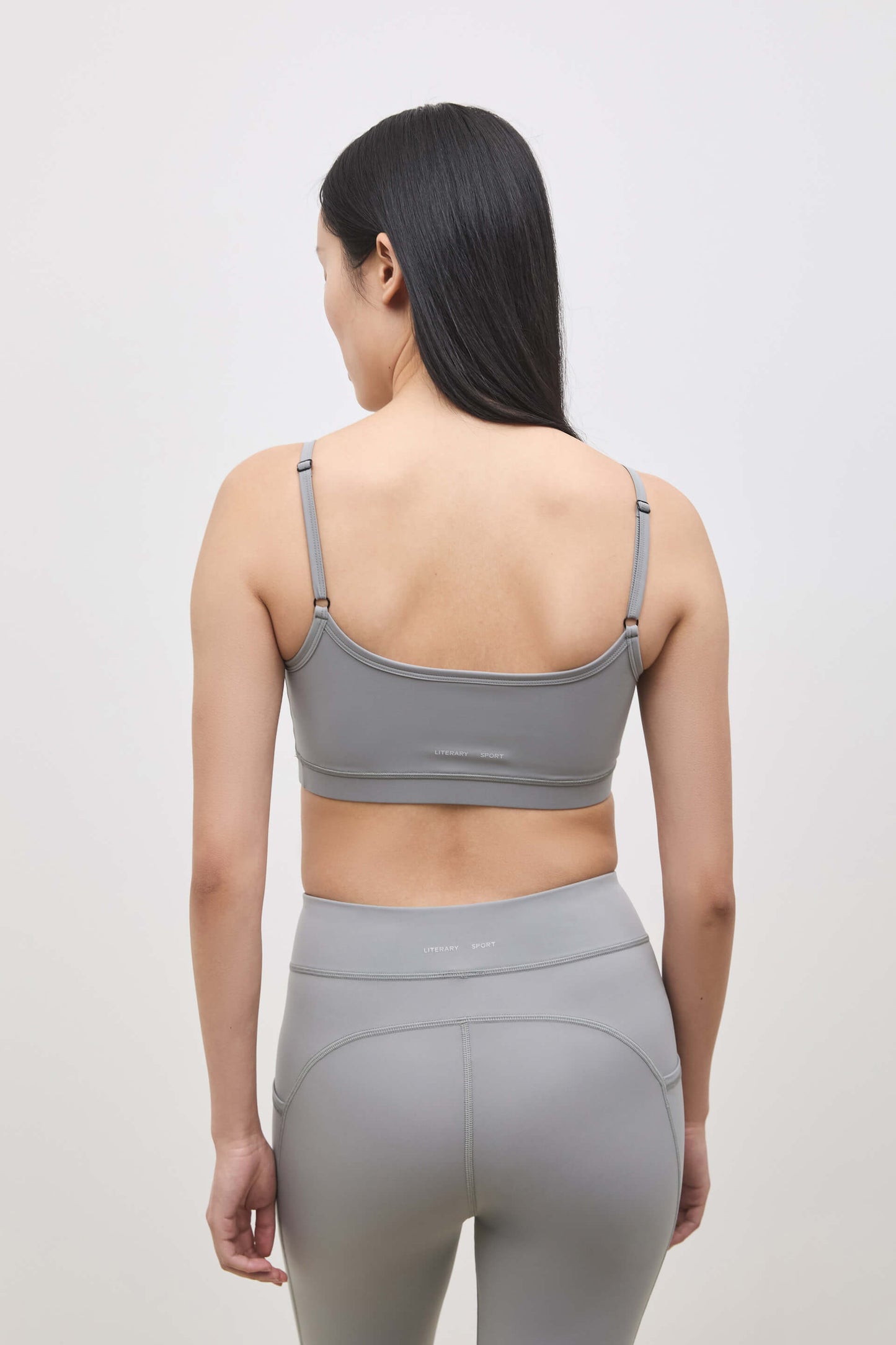 Literary Sport | Nora Womens Low Impact Sports Bra - Steel