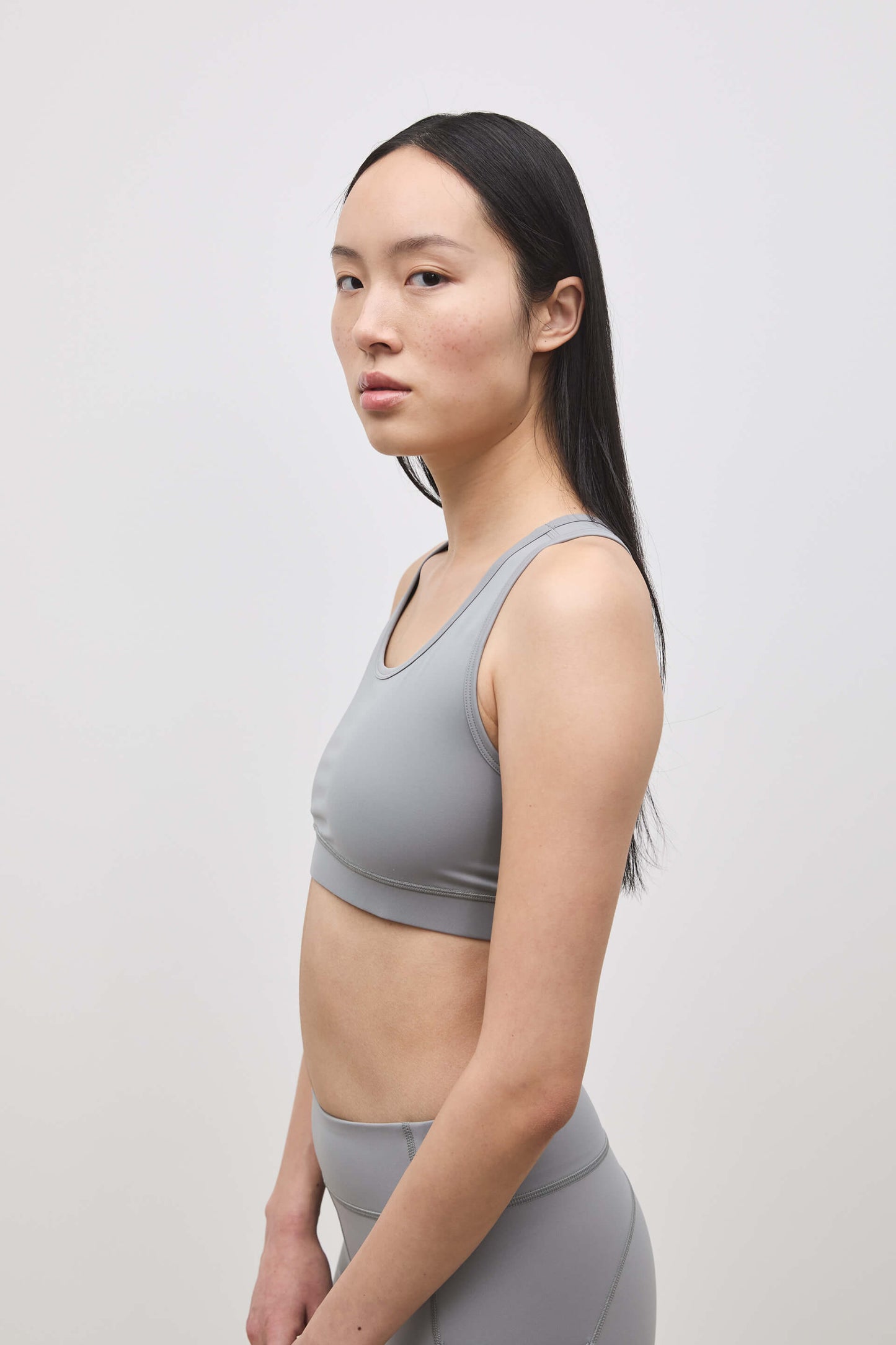 Literary Sport - O'Hara Womens Medium Impact Sports Bra - Steel