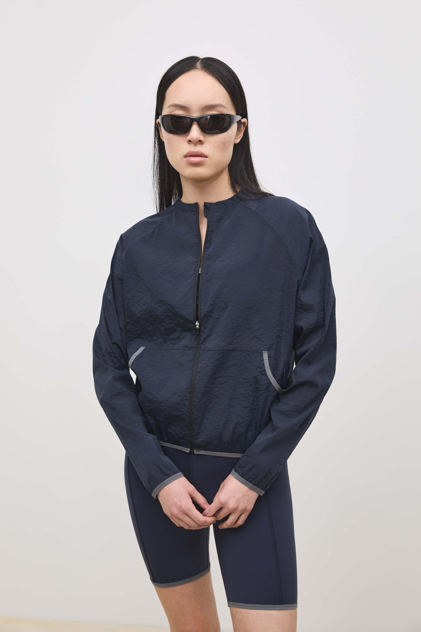 Literary Sport | Tove Womens Lightweight Running Jacket - Night Dark Navy