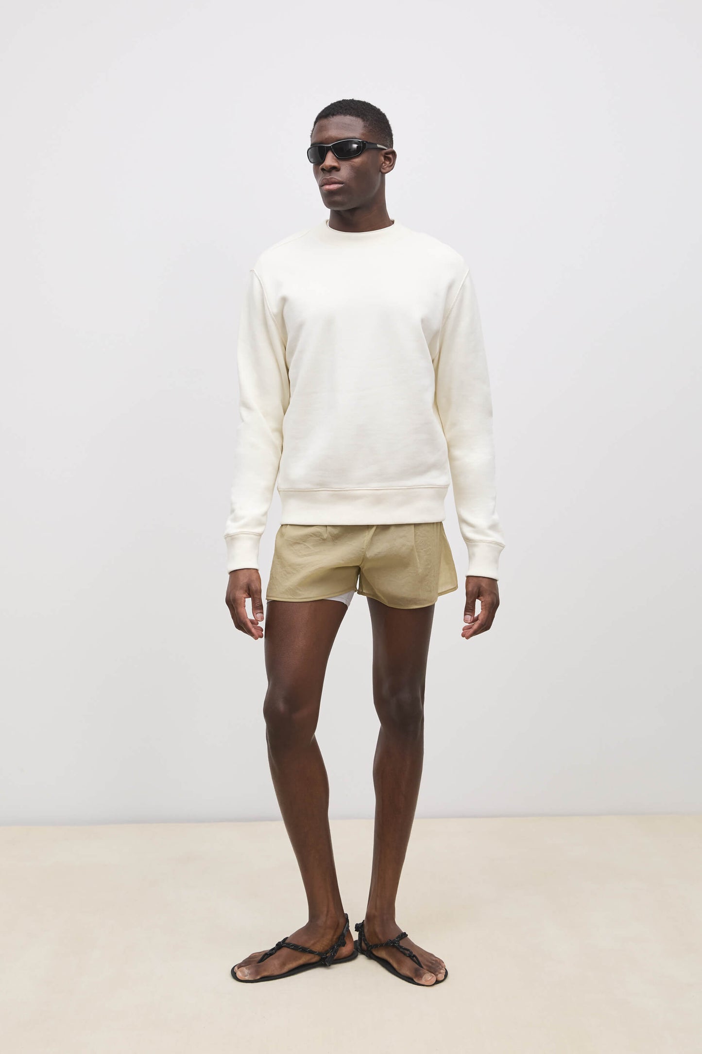 Literary Sport - Mens Paz Crewneck Sweatshirt - Natural White