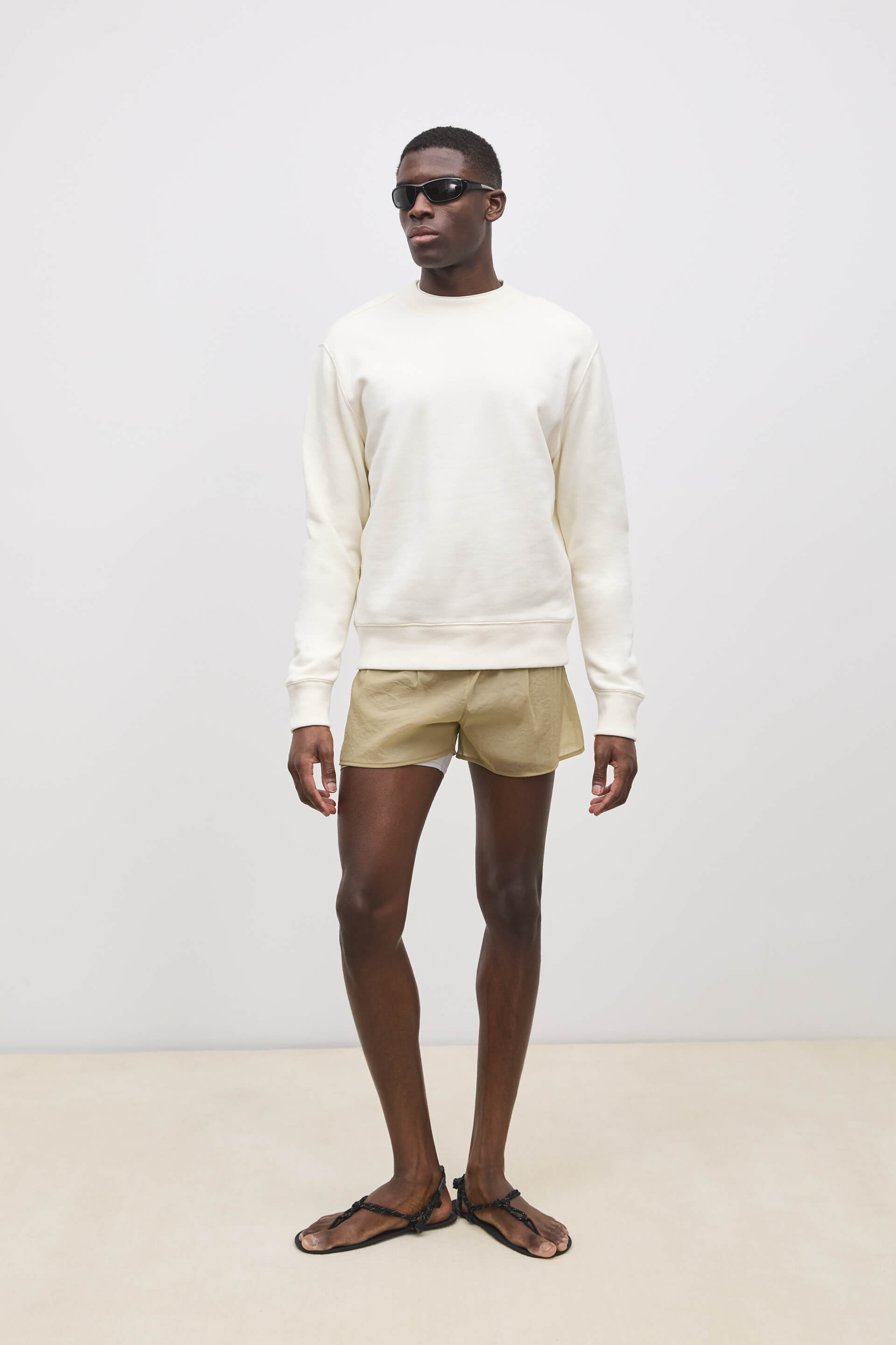 Literary Sport - Mens Paz Crewneck Sweatshirt - Natural White