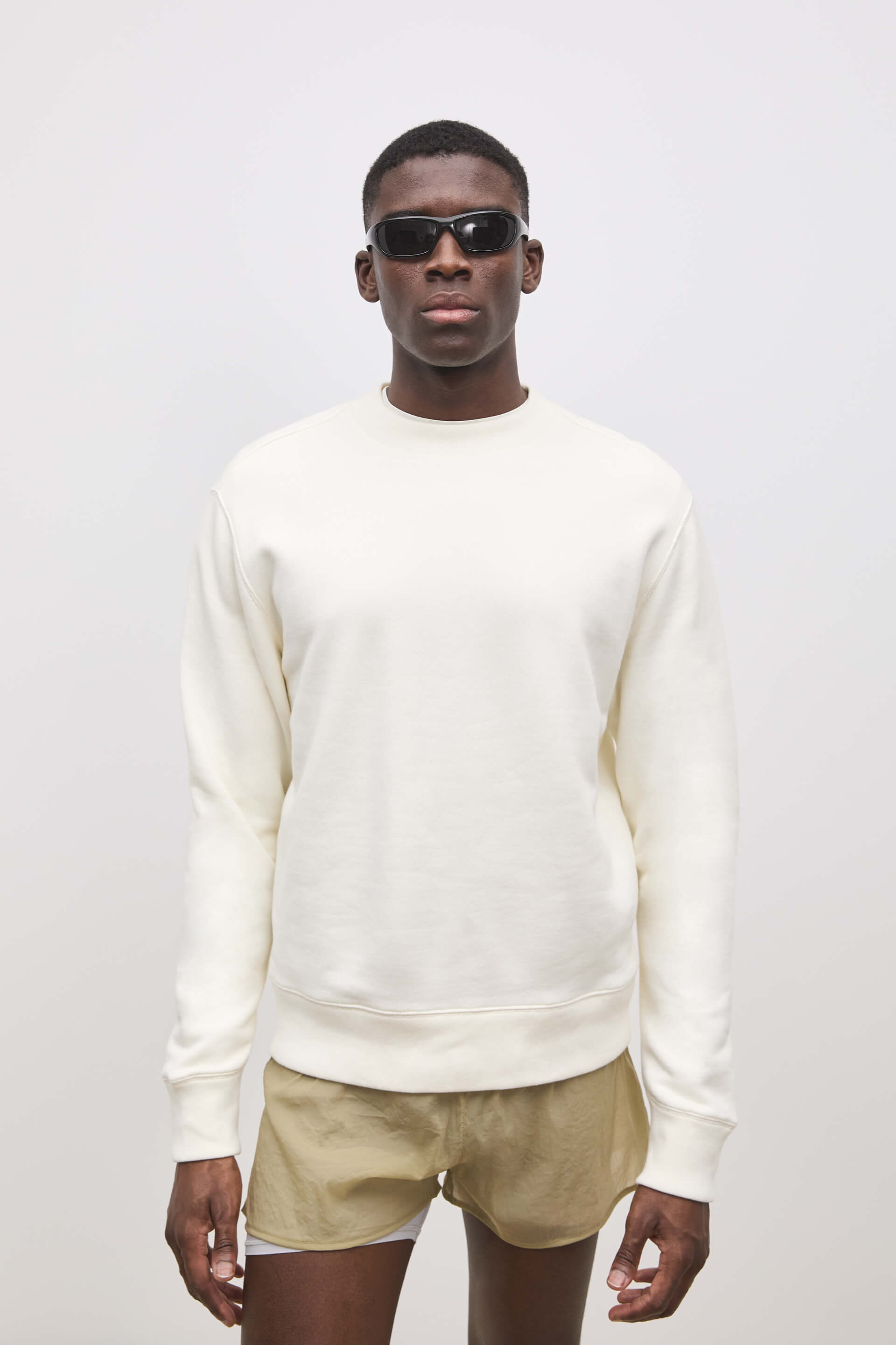 Literary Sport - Mens Paz Crewneck Sweatshirt - Natural White