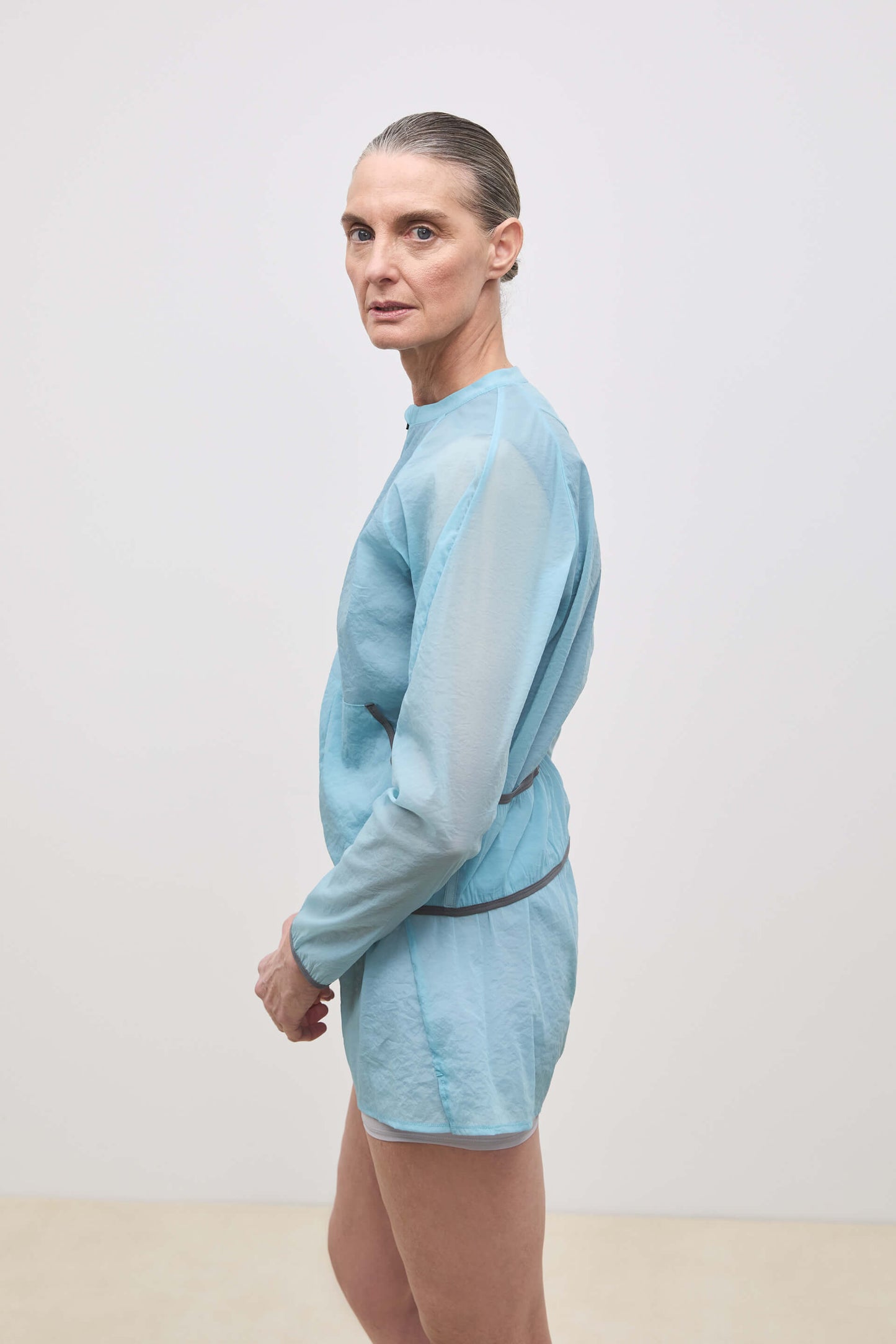 Literary Sport | Tove Womens Lightweight Running Jacket - Mist Light Blue