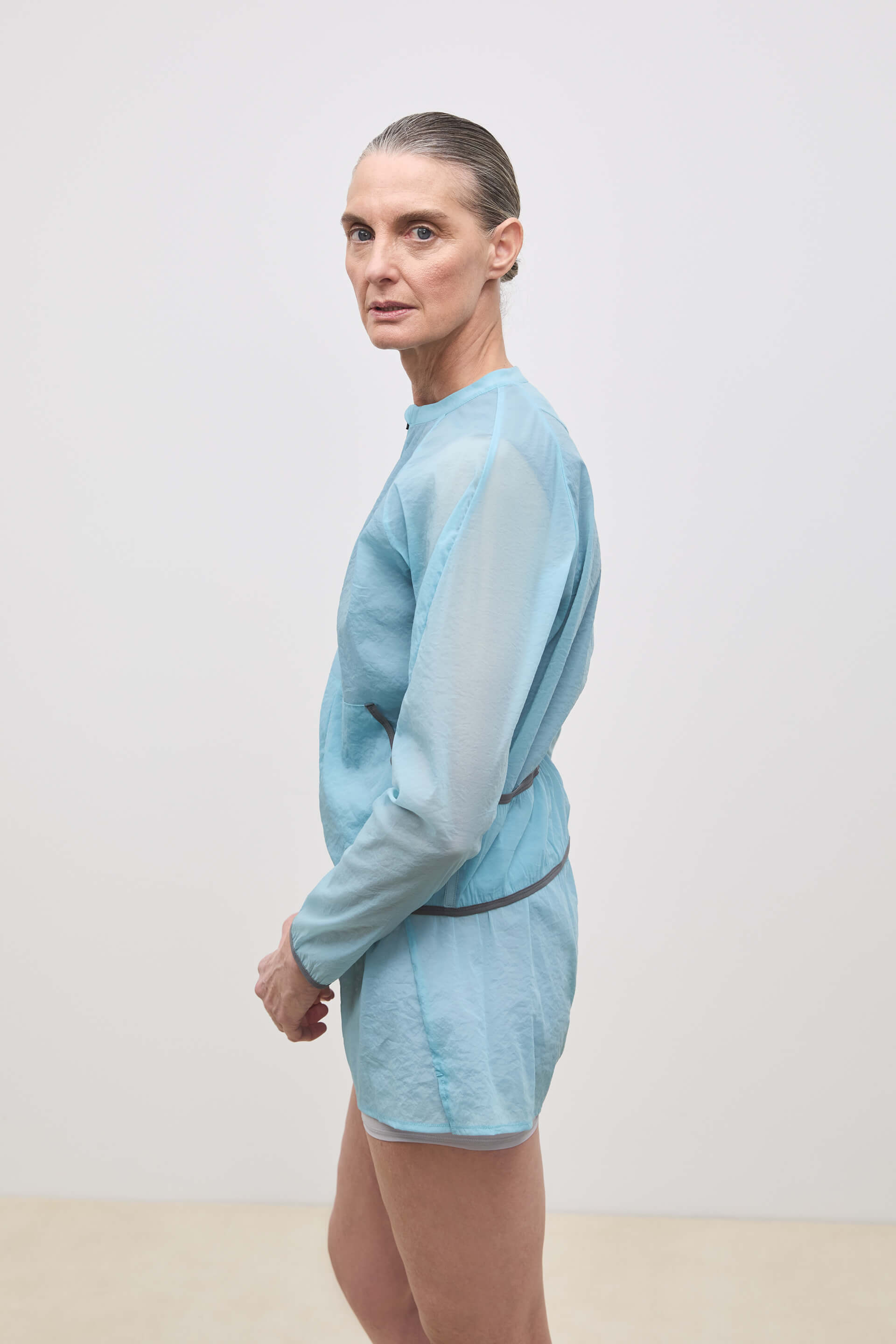 Literary Sport | Tove Womens Lightweight Running Jacket - Mist Light Blue