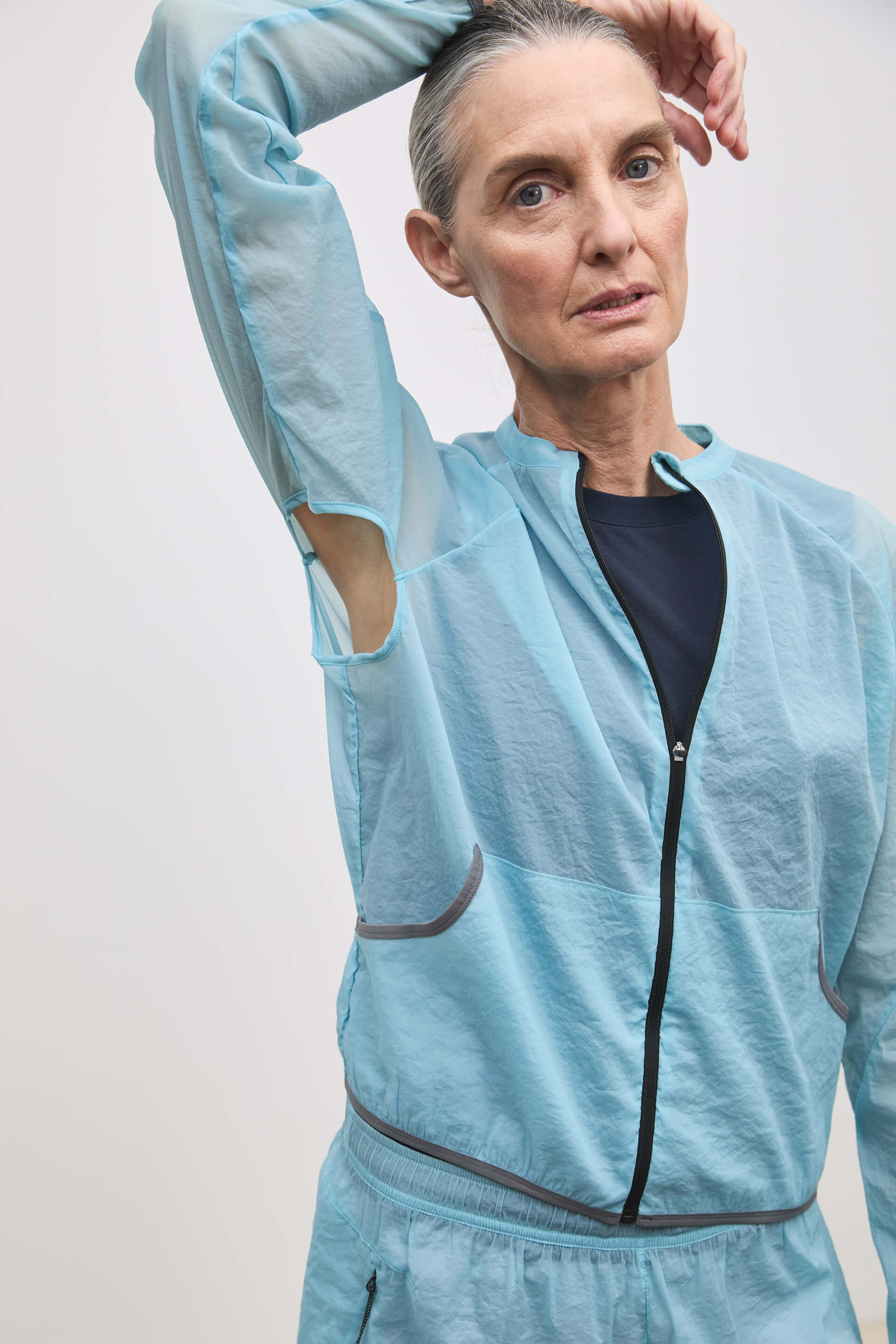 Literary Sport | Tove Womens Lightweight Running Jacket - Mist Light Blue