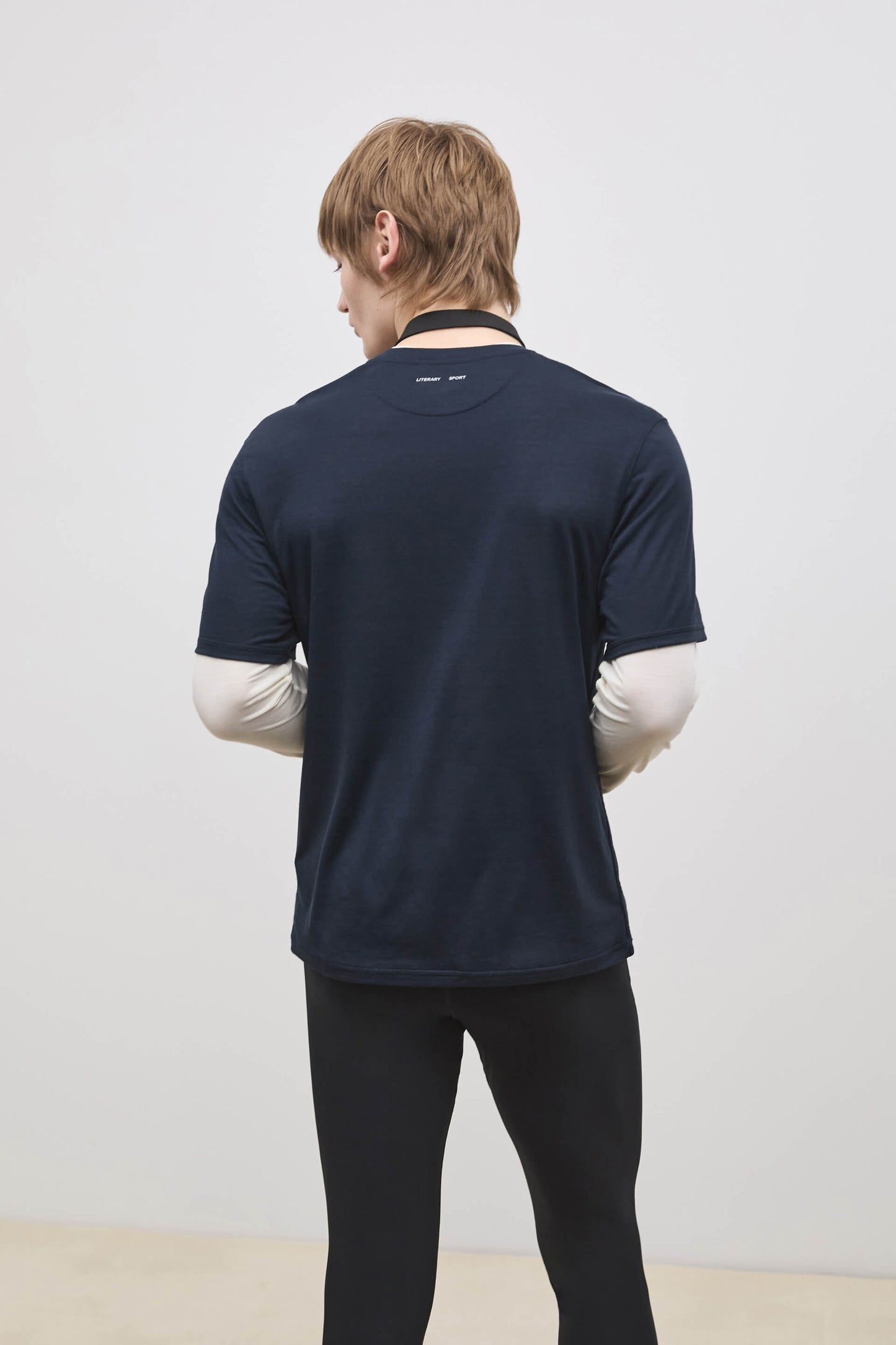 Literary Sport | James Mens Running T-Shirt - Night Dark Navy