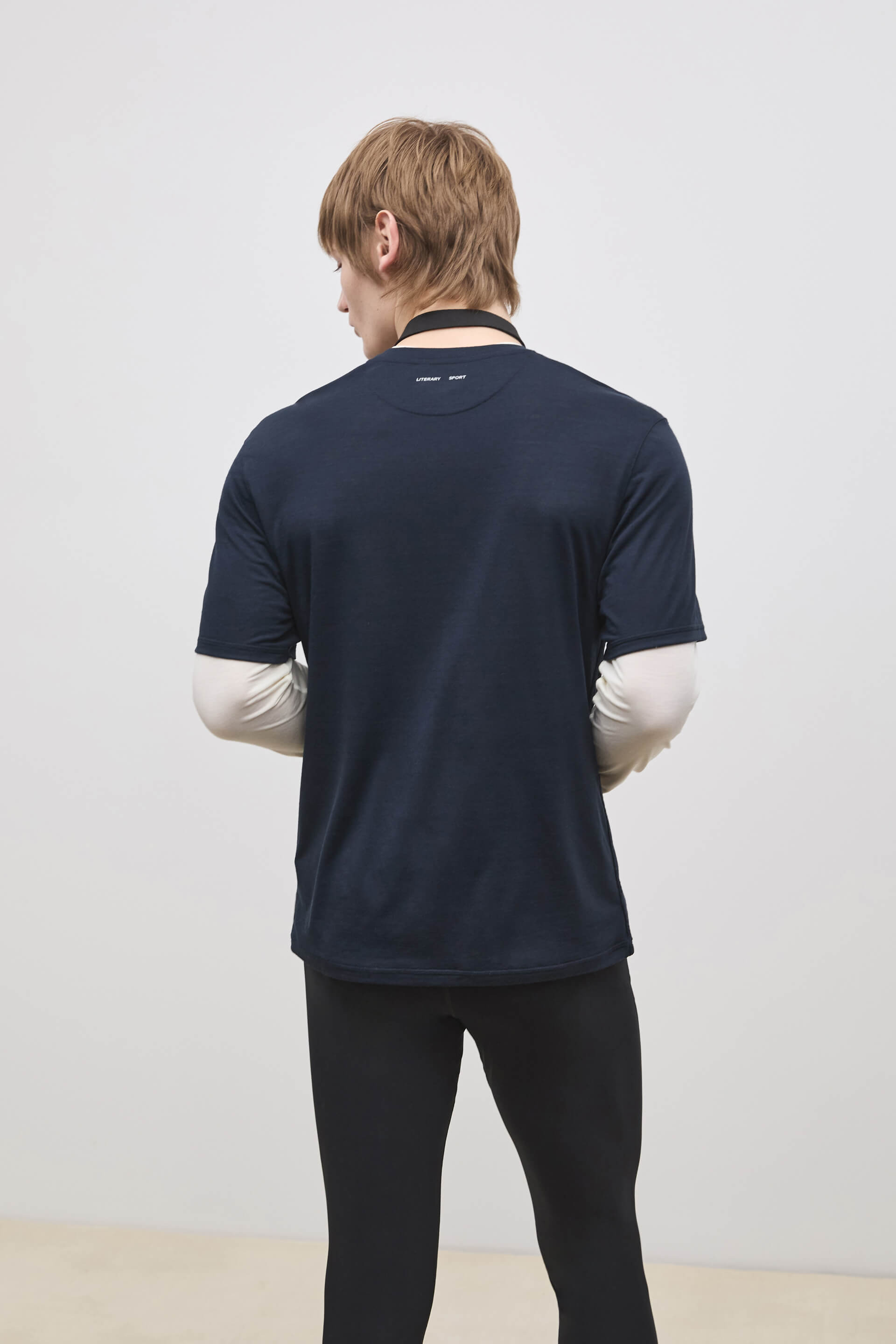Literary Sport | James Mens Running T-Shirt - Night Dark Navy