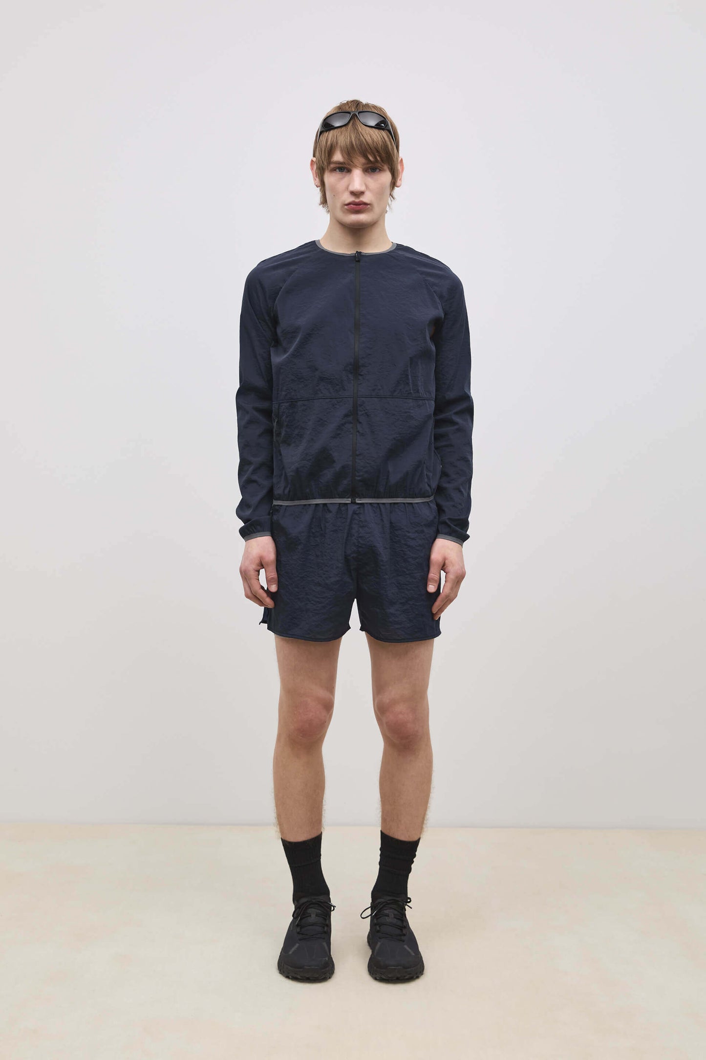 Literary Sport | Leo Mens Lightweight Running Jacket - Night Dark Navy