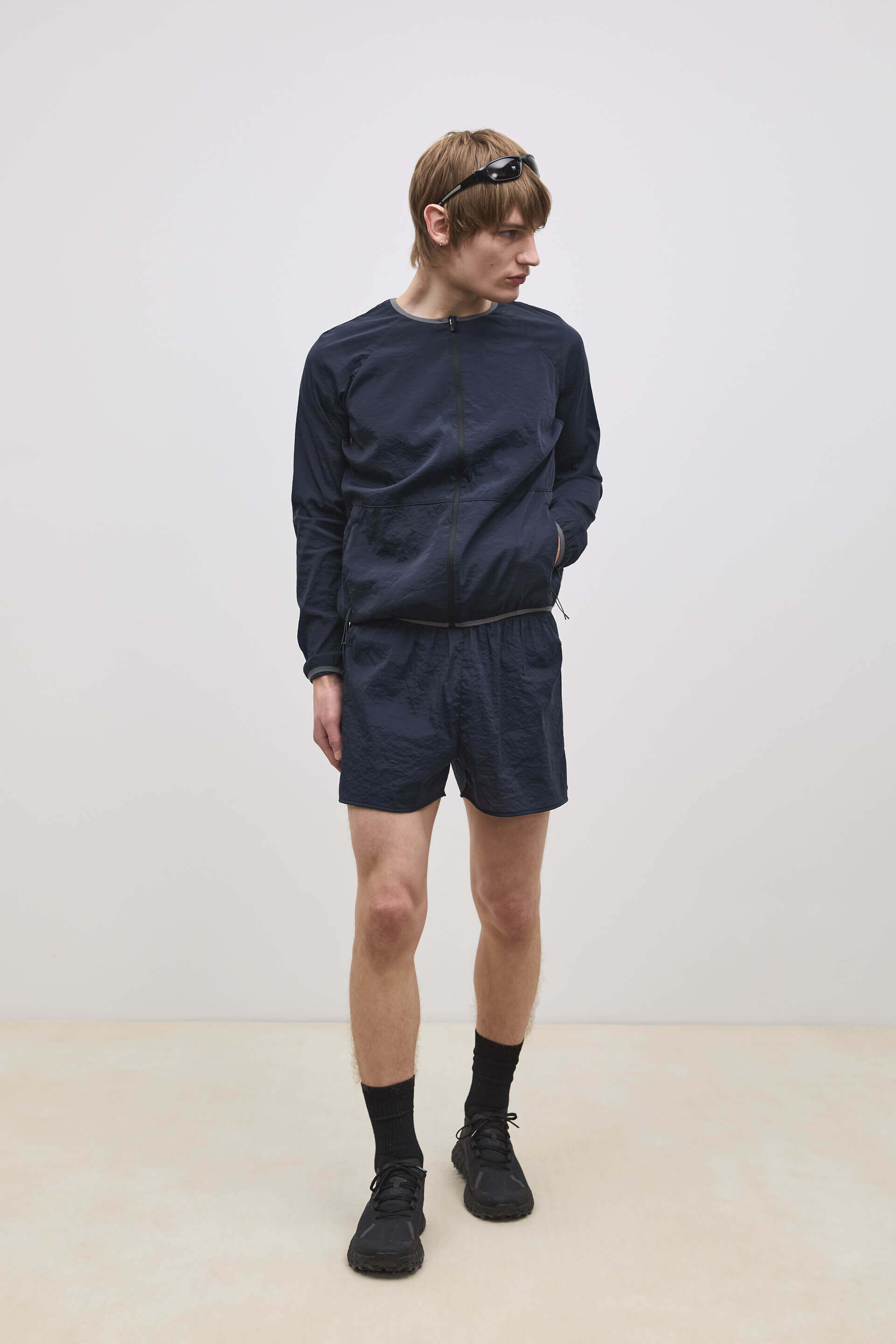 Literary Sport | Leo Mens Lightweight Running Jacket - Night Dark Navy