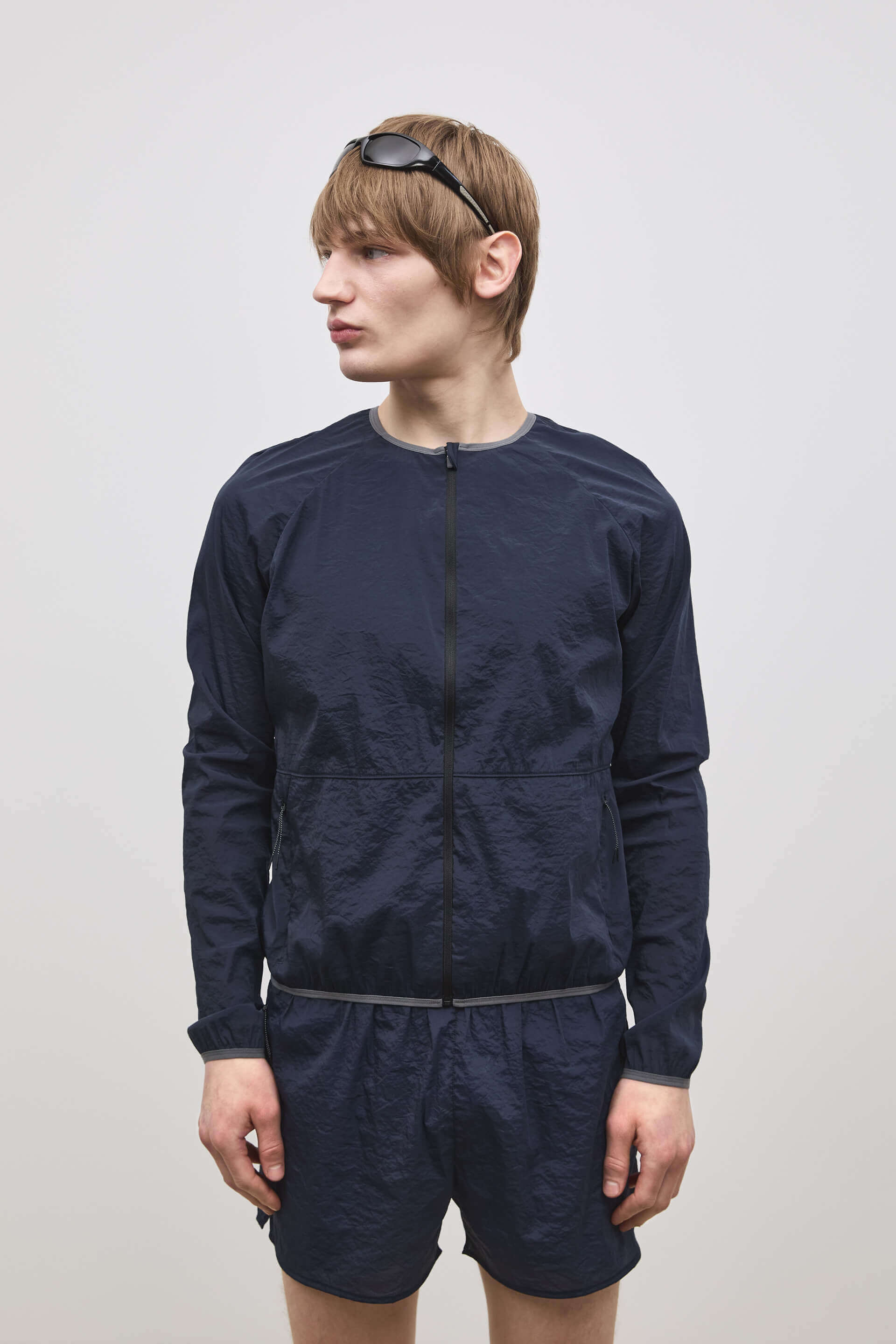 Literary Sport | Leo Mens Lightweight Running Jacket - Night Dark Navy