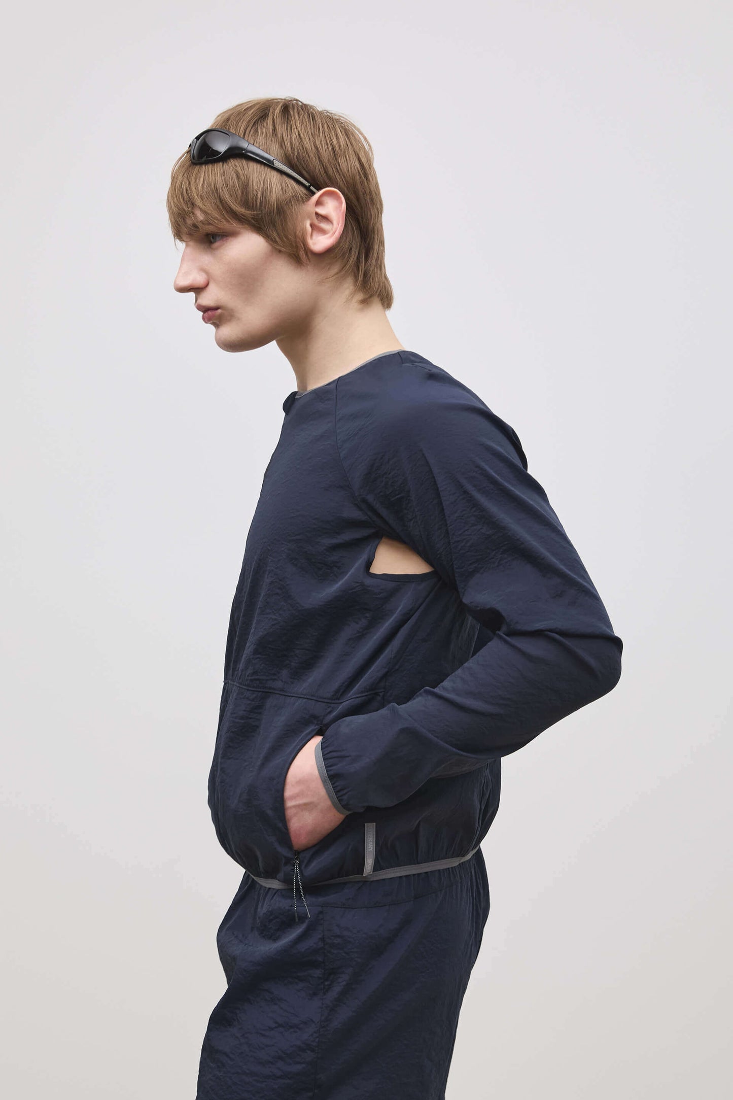 Literary Sport | Leo Mens Lightweight Running Jacket - Night Dark Navy