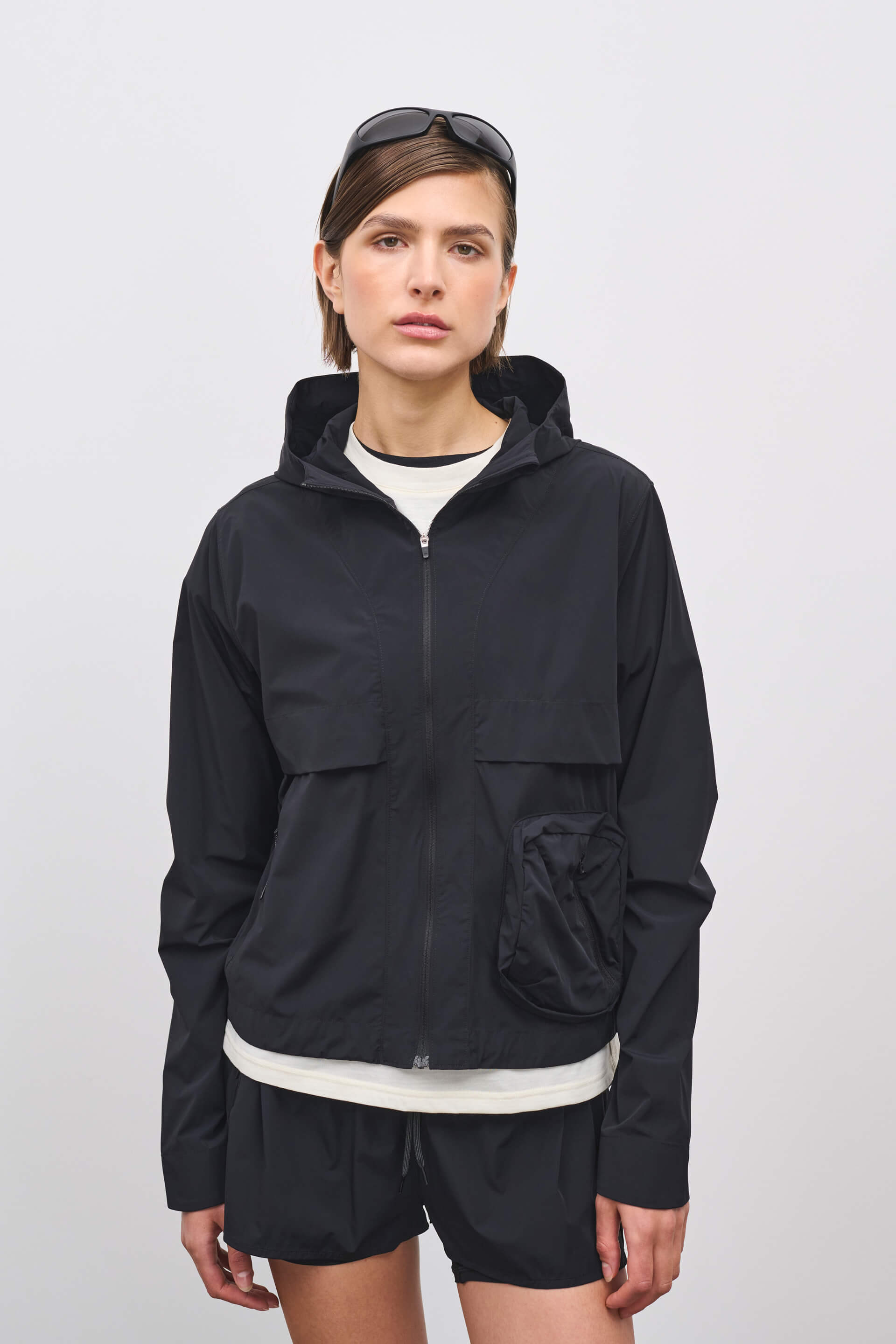 Literary Sport | Adrienne Womens Packable Running Jacket in Black