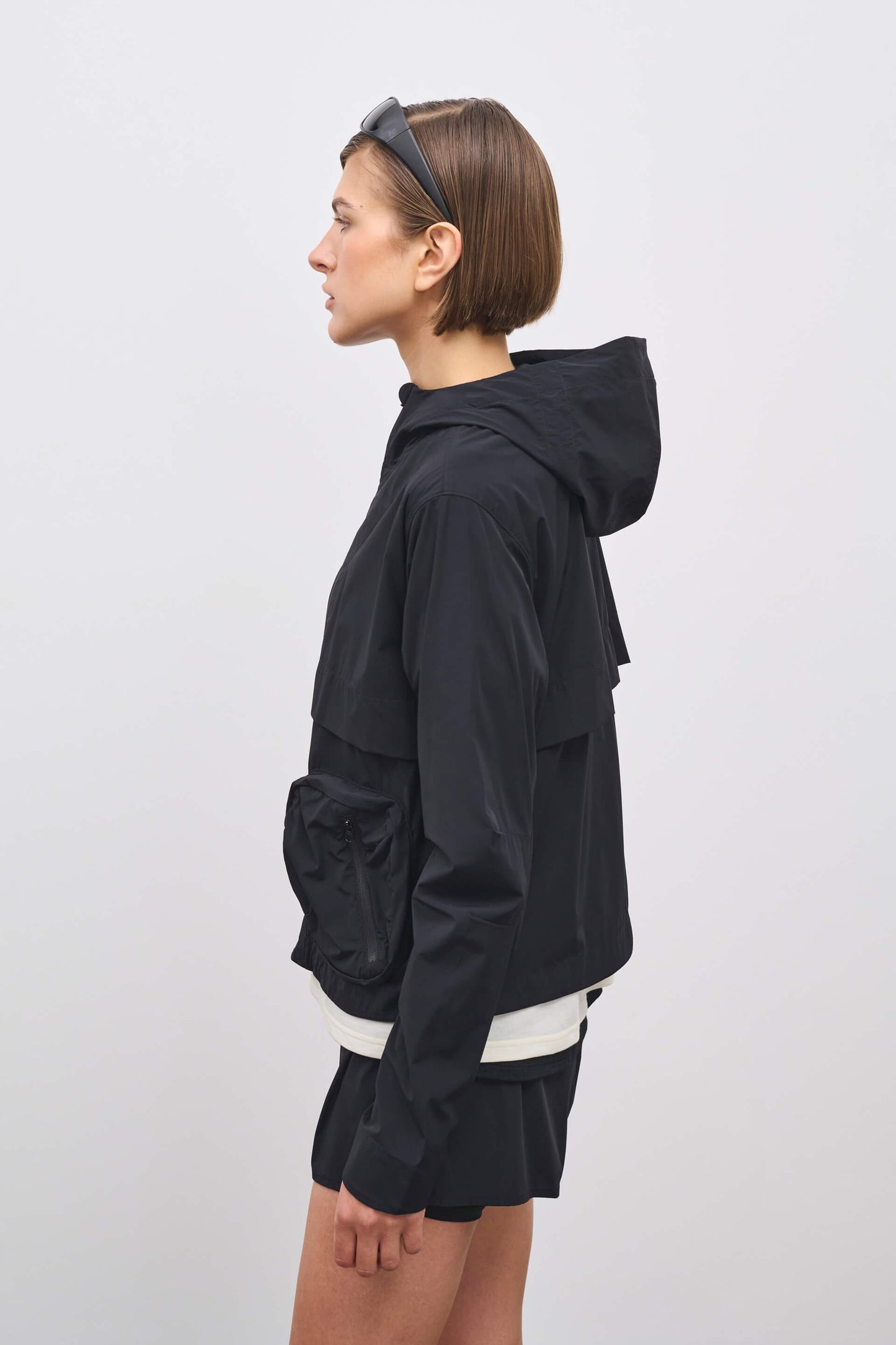 Literary Sport | Adrienne Womens Packable Running Jacket in Black