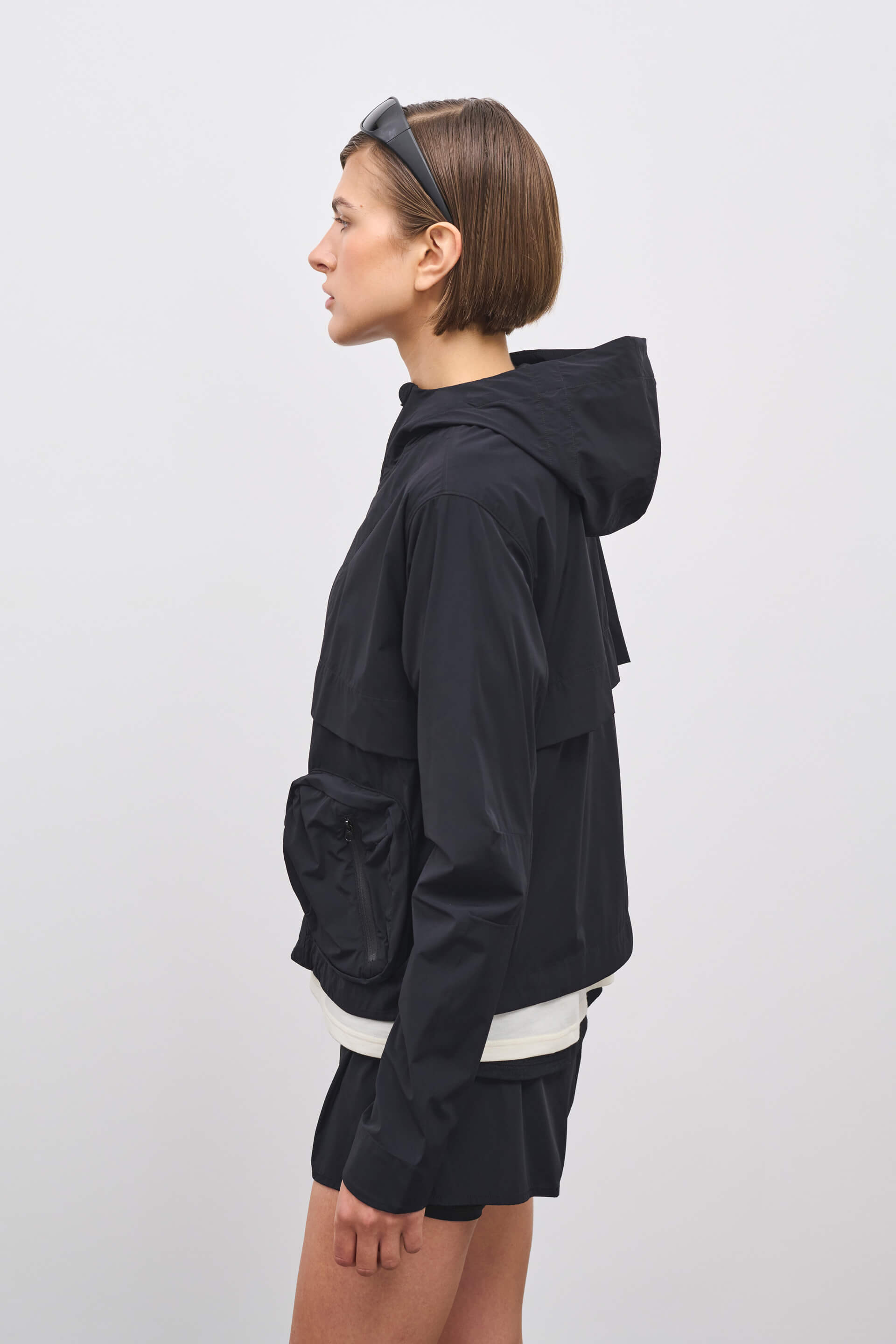 Literary Sport | Adrienne Womens Packable Running Jacket in Black