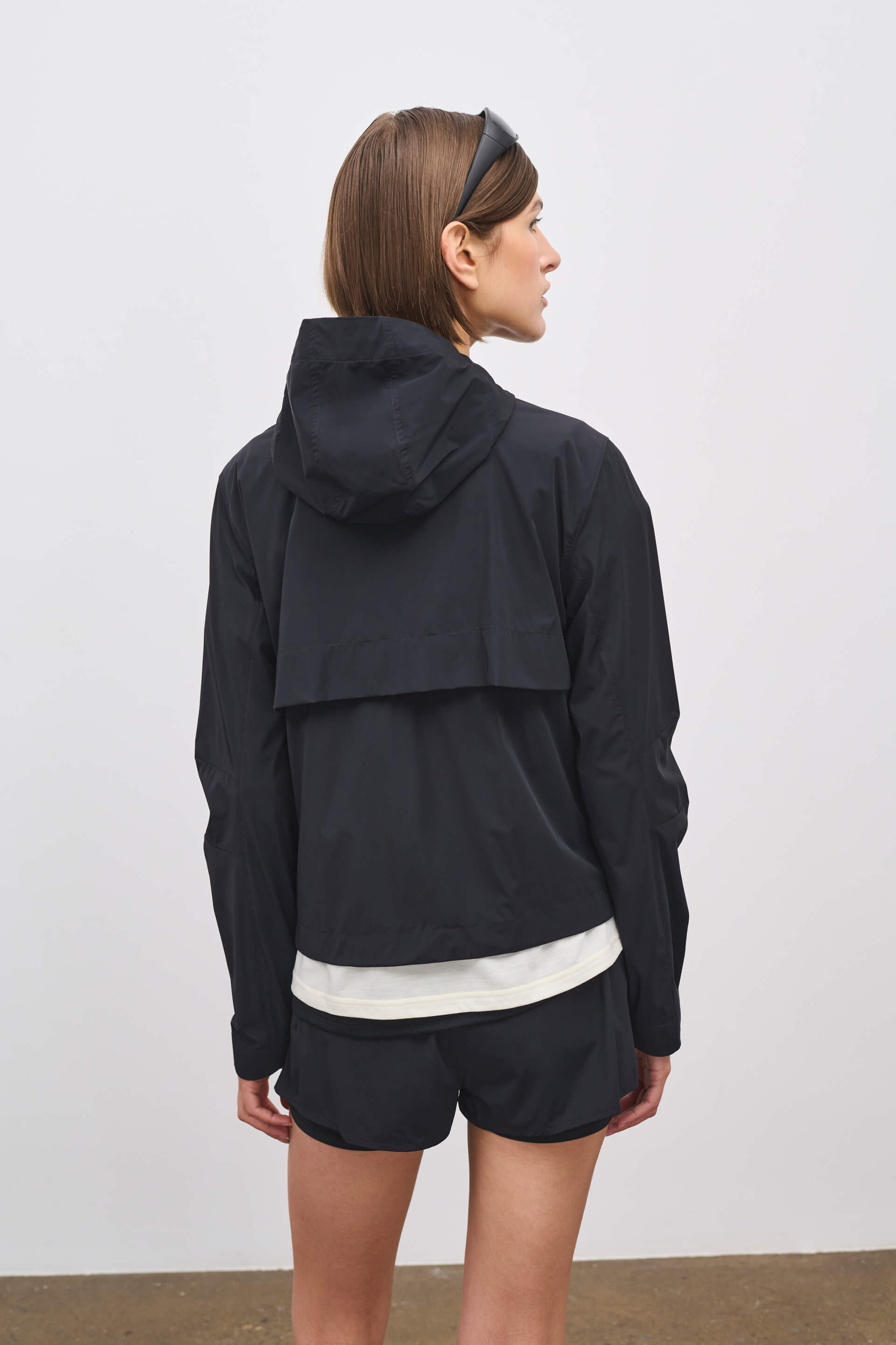 Literary Sport | Adrienne Womens Packable Running Jacket in Black